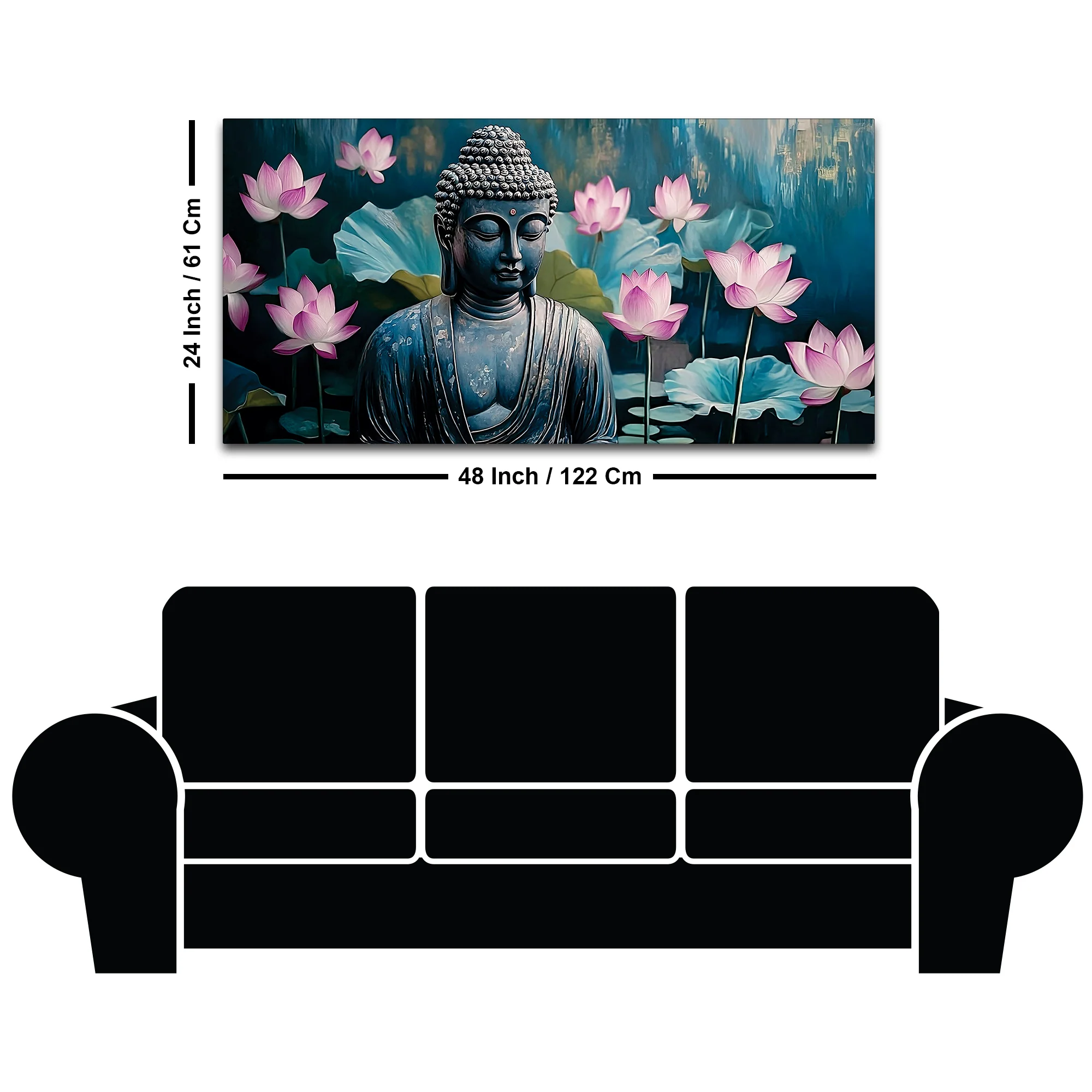 Buddha Artwork Painting for Living Room - Image 8