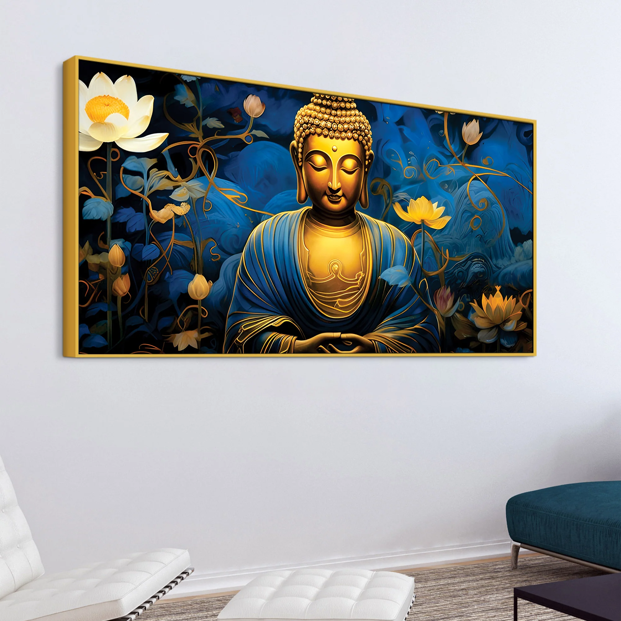 Buddha Blessing Painting for Good Vibes Home Décor - Image 5