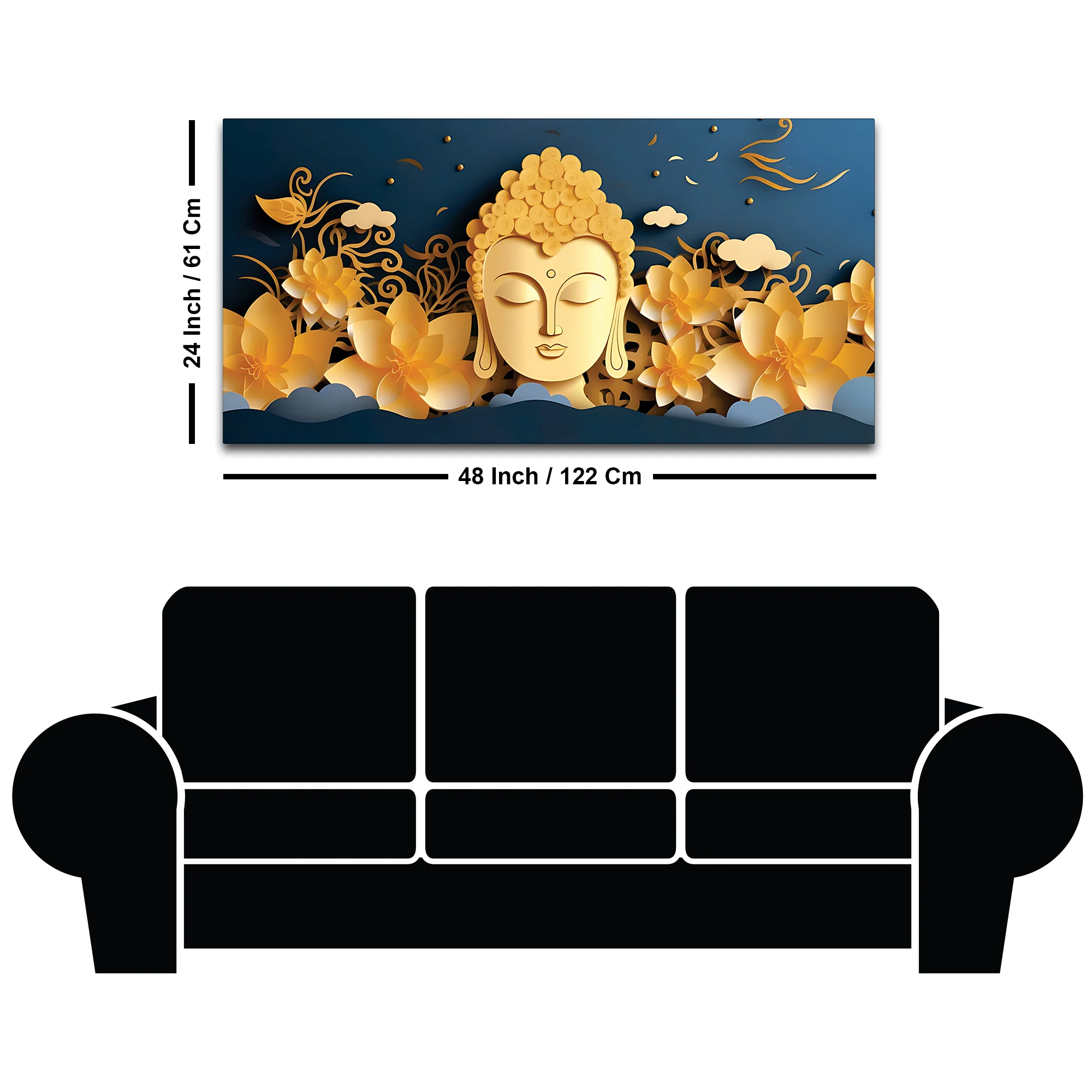 Buddha Calm Presence Painting for Decor - Image 8