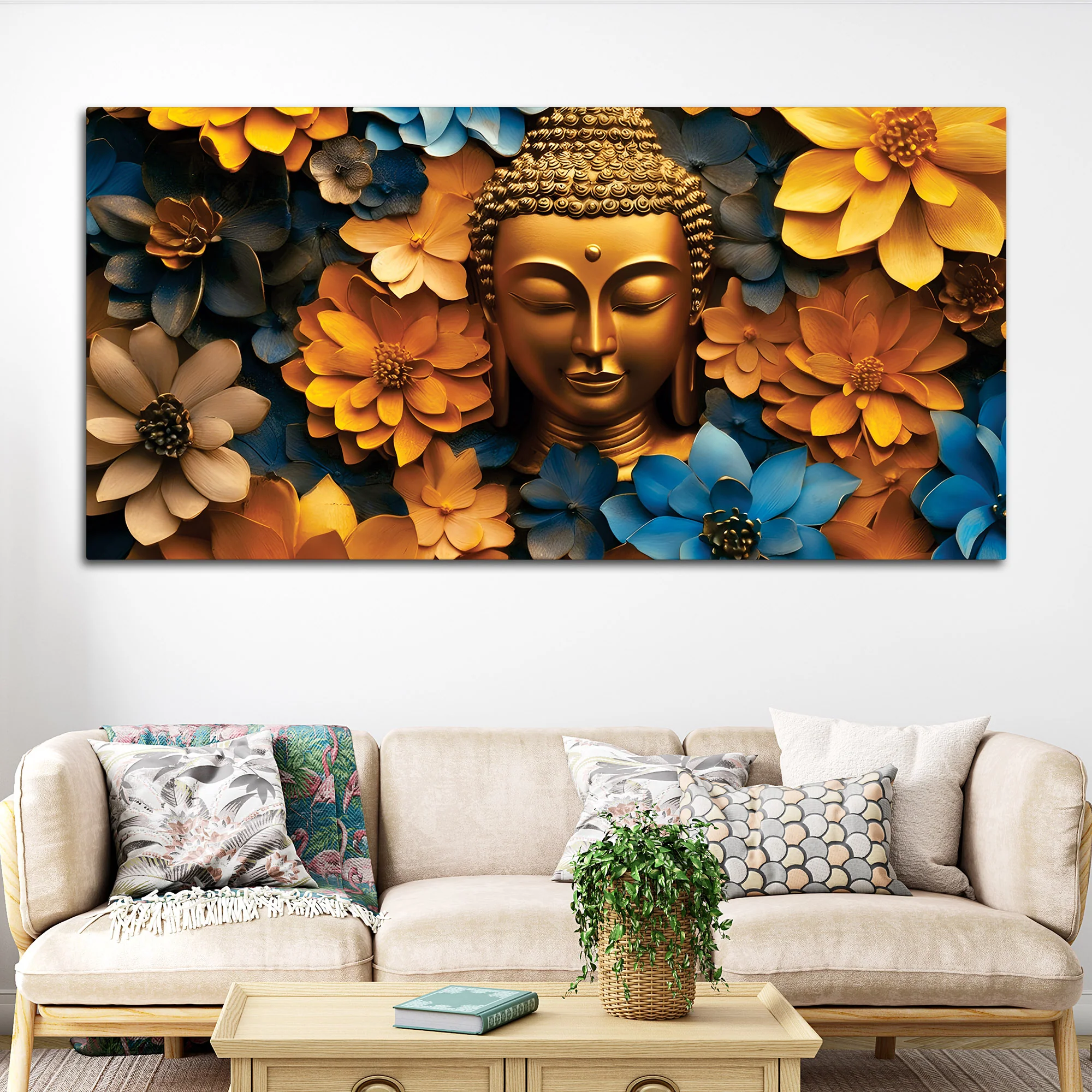 Buddha Calm Soul Painting for Living Room - Image 3