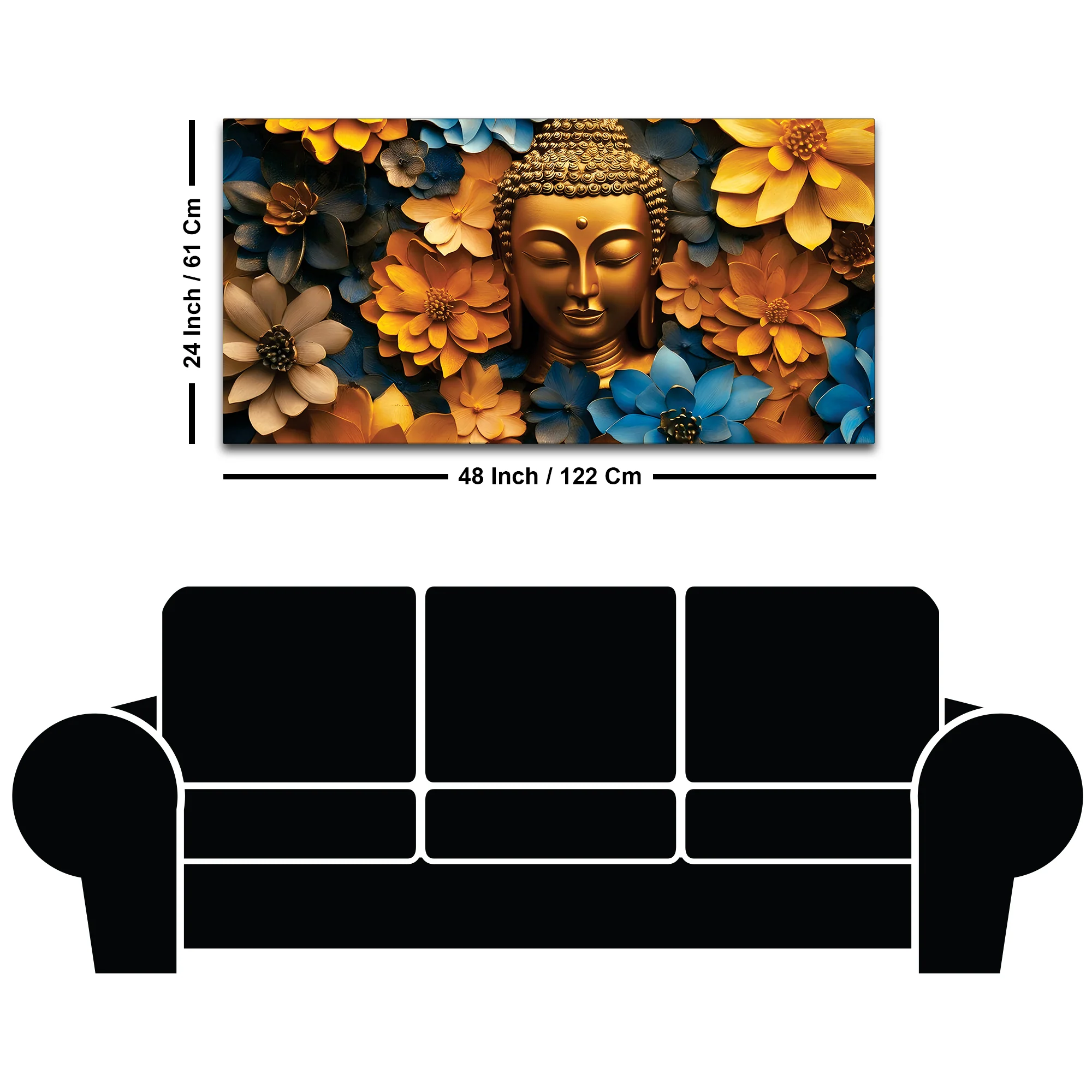 Buddha Calm Soul Painting for Living Room - Image 8