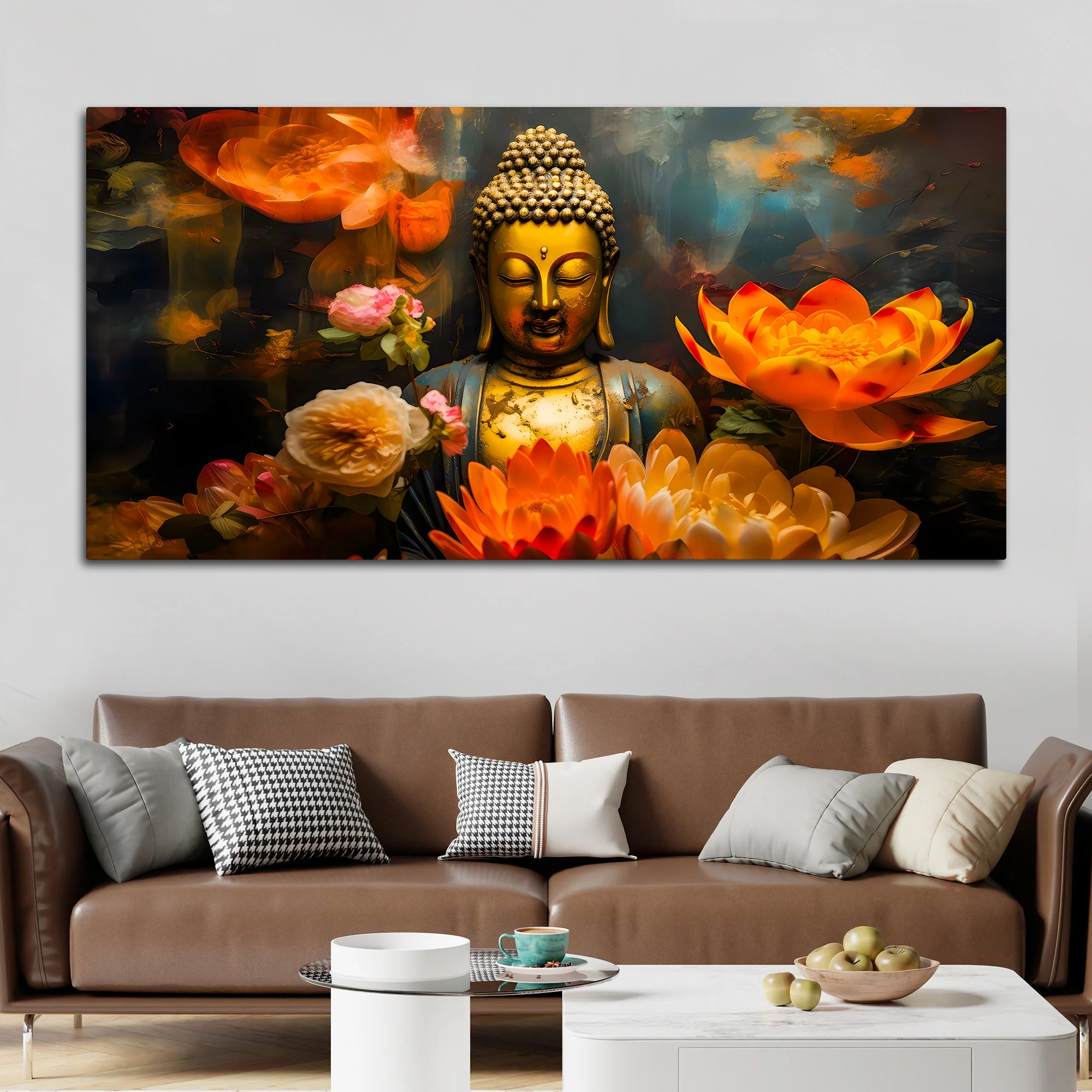Buddha Calm Vibes Canvas Painting for Home & Office - Image 3