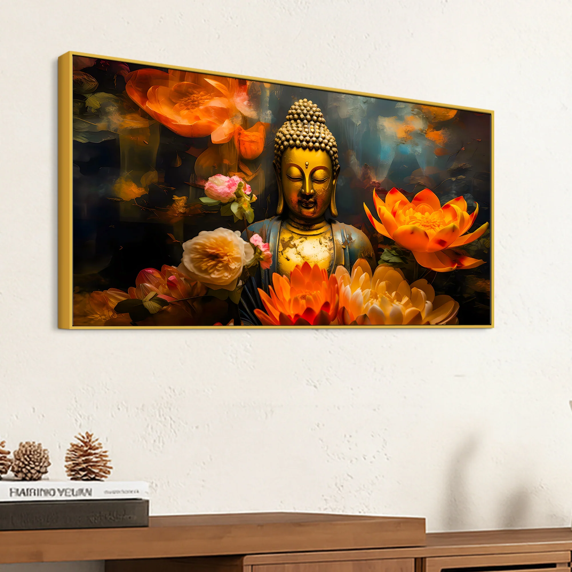 Buddha Calm Vibes Canvas Painting for Home & Office - Image 5