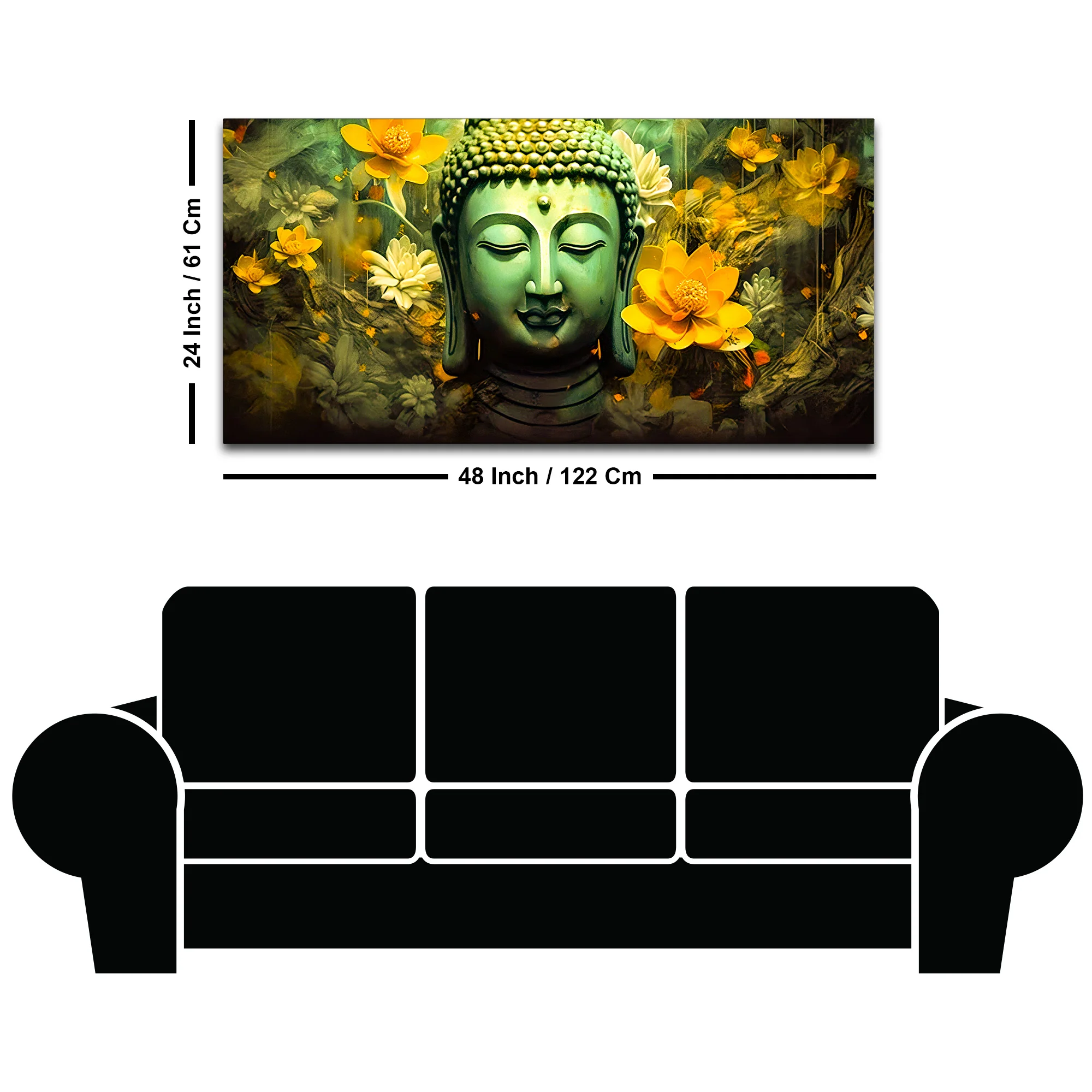 Buddha Calm Wall Art Painting for Spiritual Décor - Image 8
