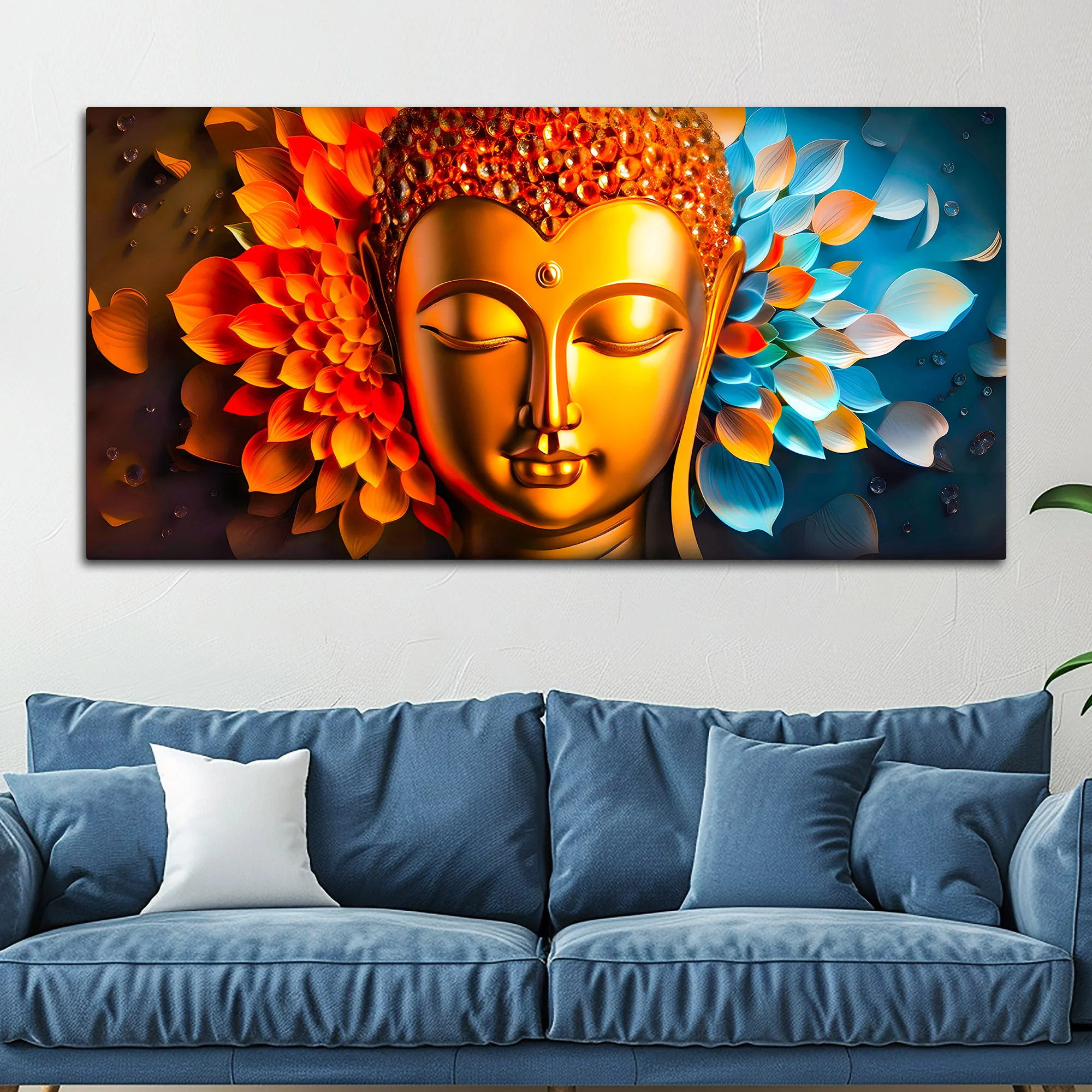 Buddha Canvas Painting for Elegant Living Spaces - Image 3