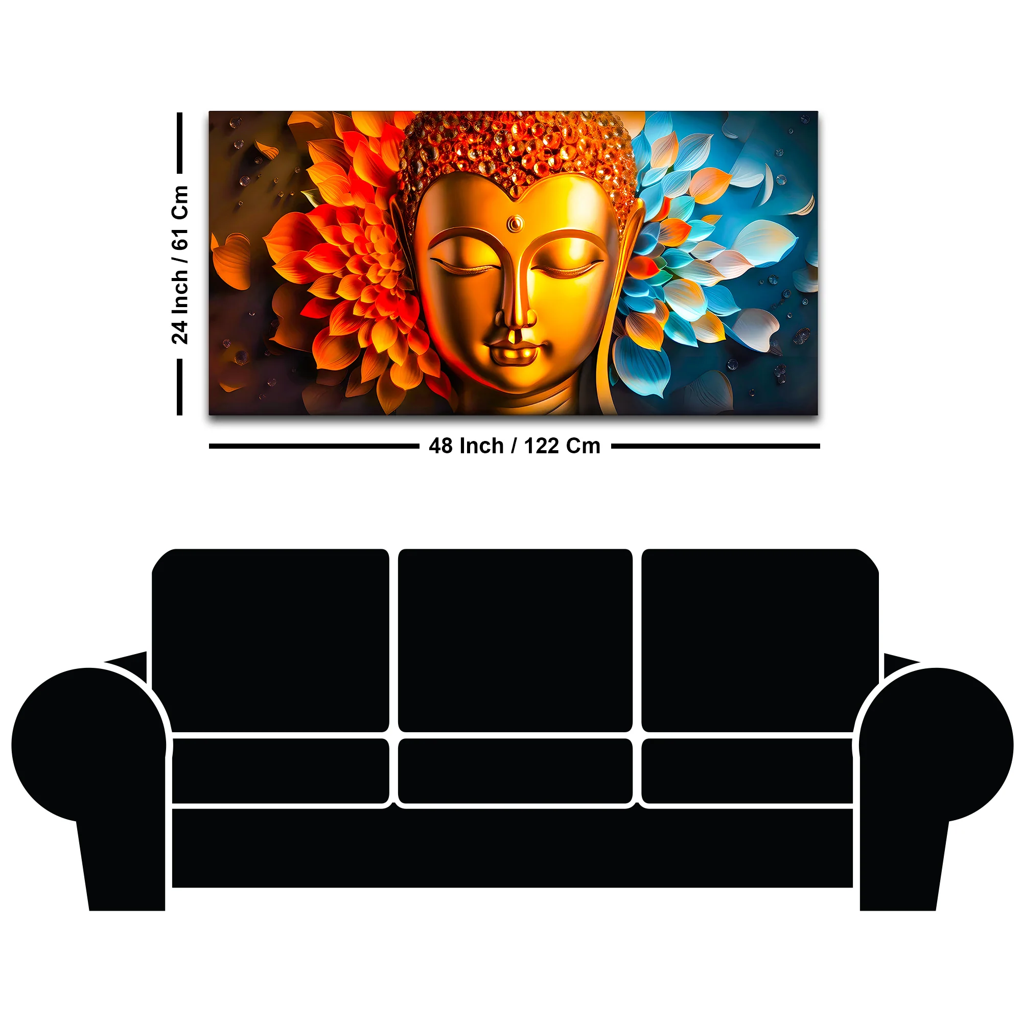 Buddha Canvas Painting for Elegant Living Spaces - Image 8