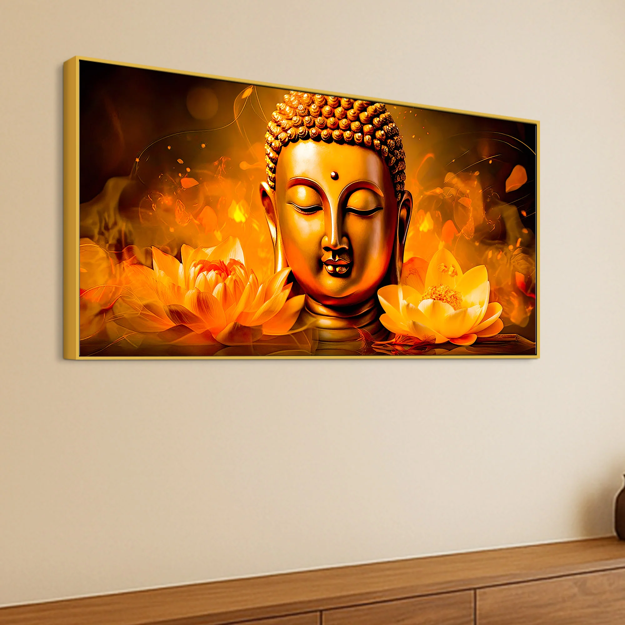 Buddha Canvas Wall Painting for Calm & Positive Home Energy - Image 5