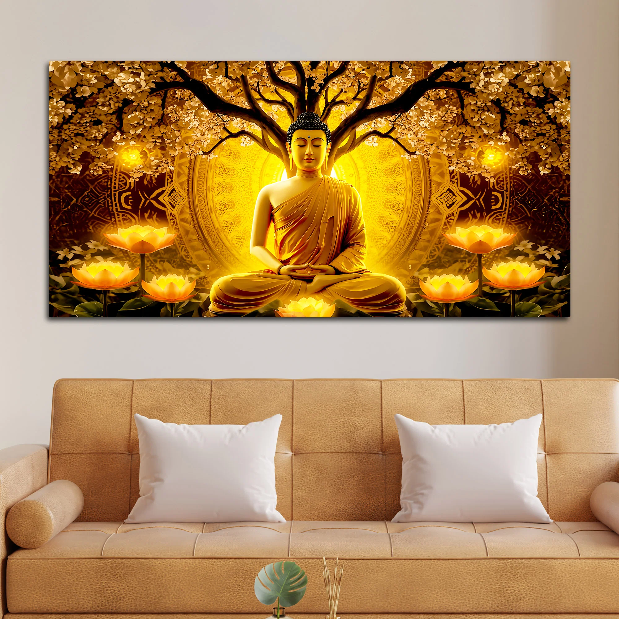 Buddha Canvas Wall Painting for Home & Office - Image 3