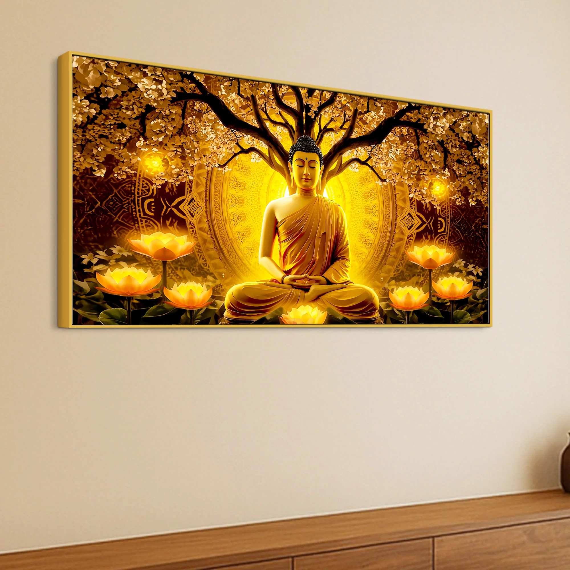 Buddha Canvas Wall Painting for Home & Office - Image 5