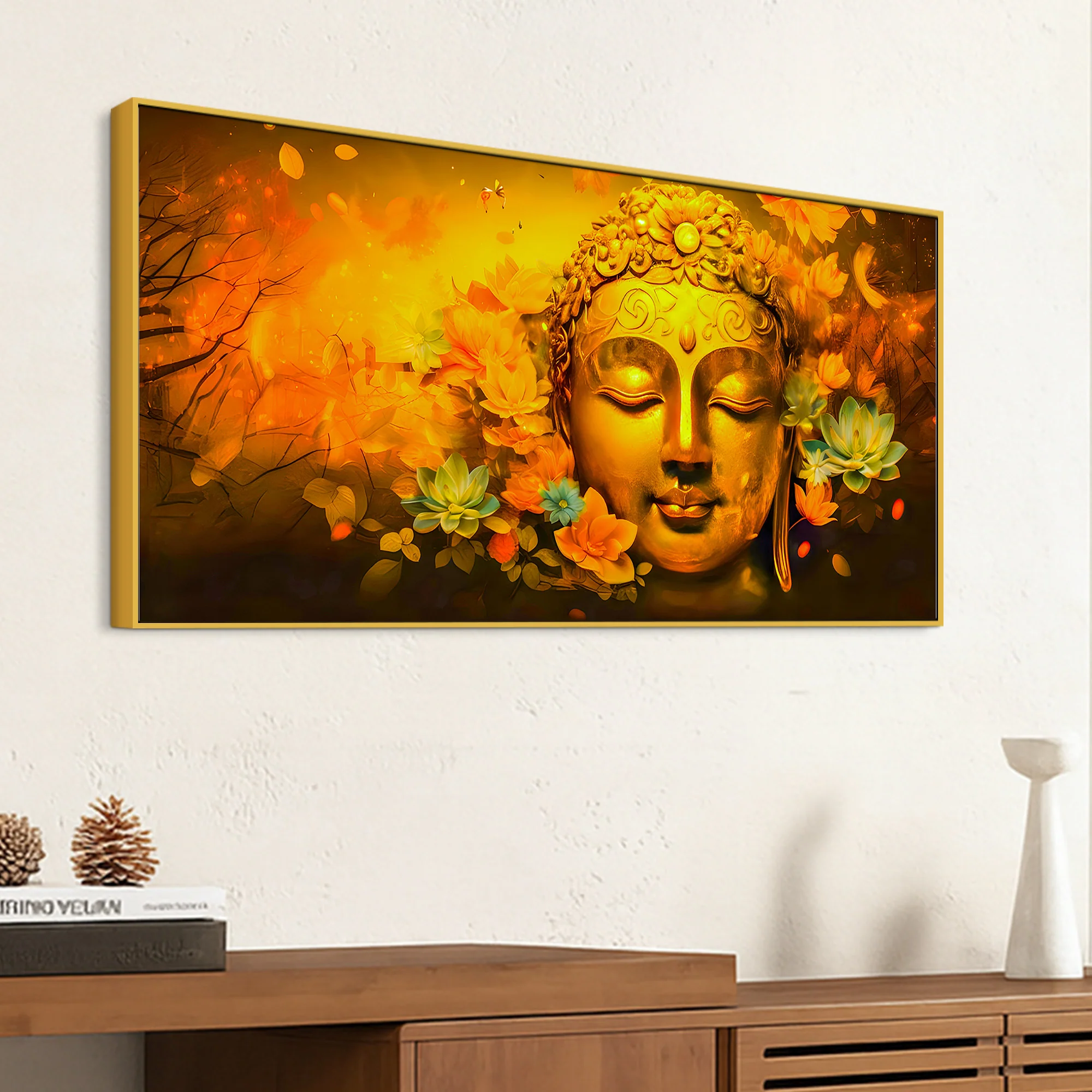 Buddha Canvas Wall Painting for Luxury Living Room Decor - Image 5
