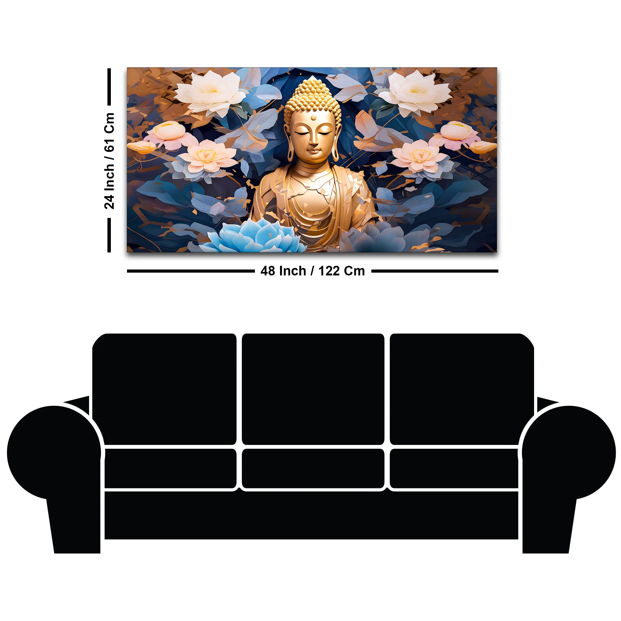 Buddha Canvas Wall Painting for Stylish Home Décor - Image 8