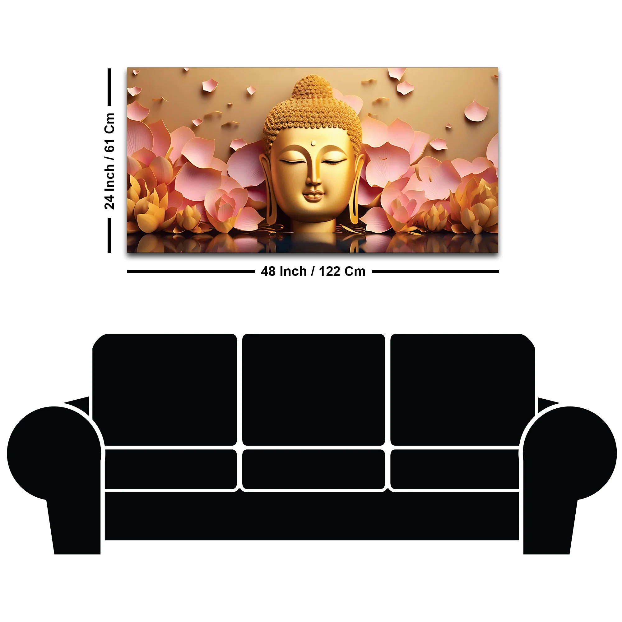Buddha Conscious Living Painting for Walls - Image 8