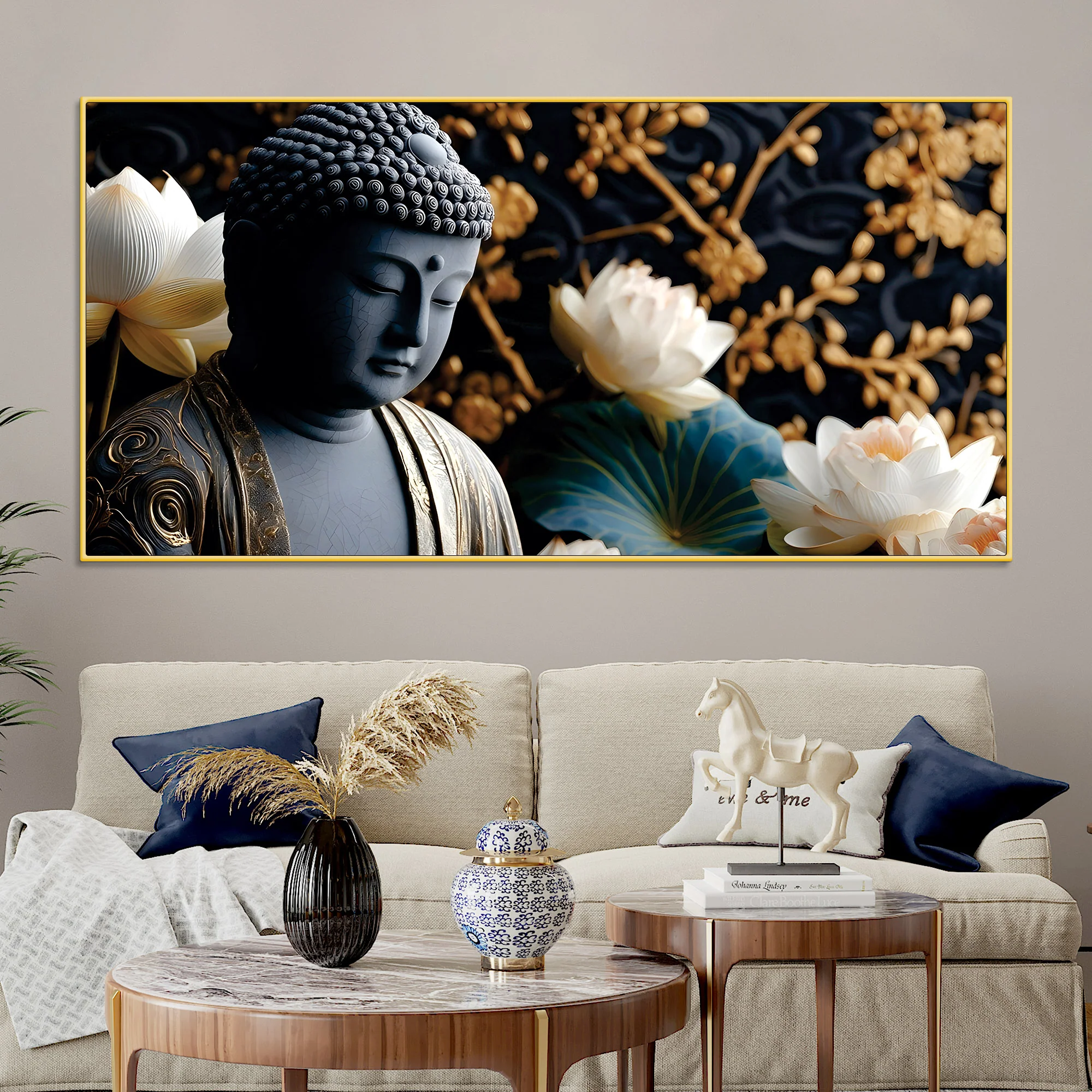 Buddha Face Painting for Wall Decoration - Image 2