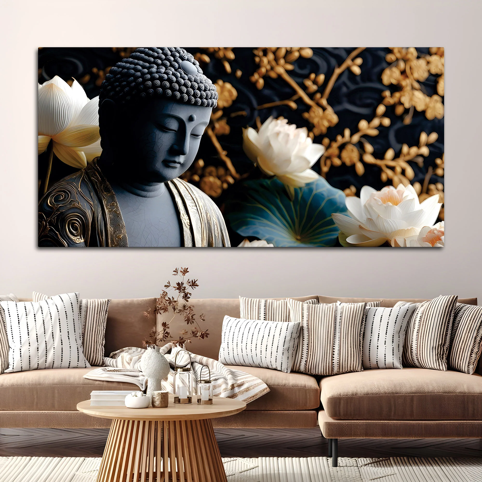 Buddha Face Painting for Wall Decoration - Image 3