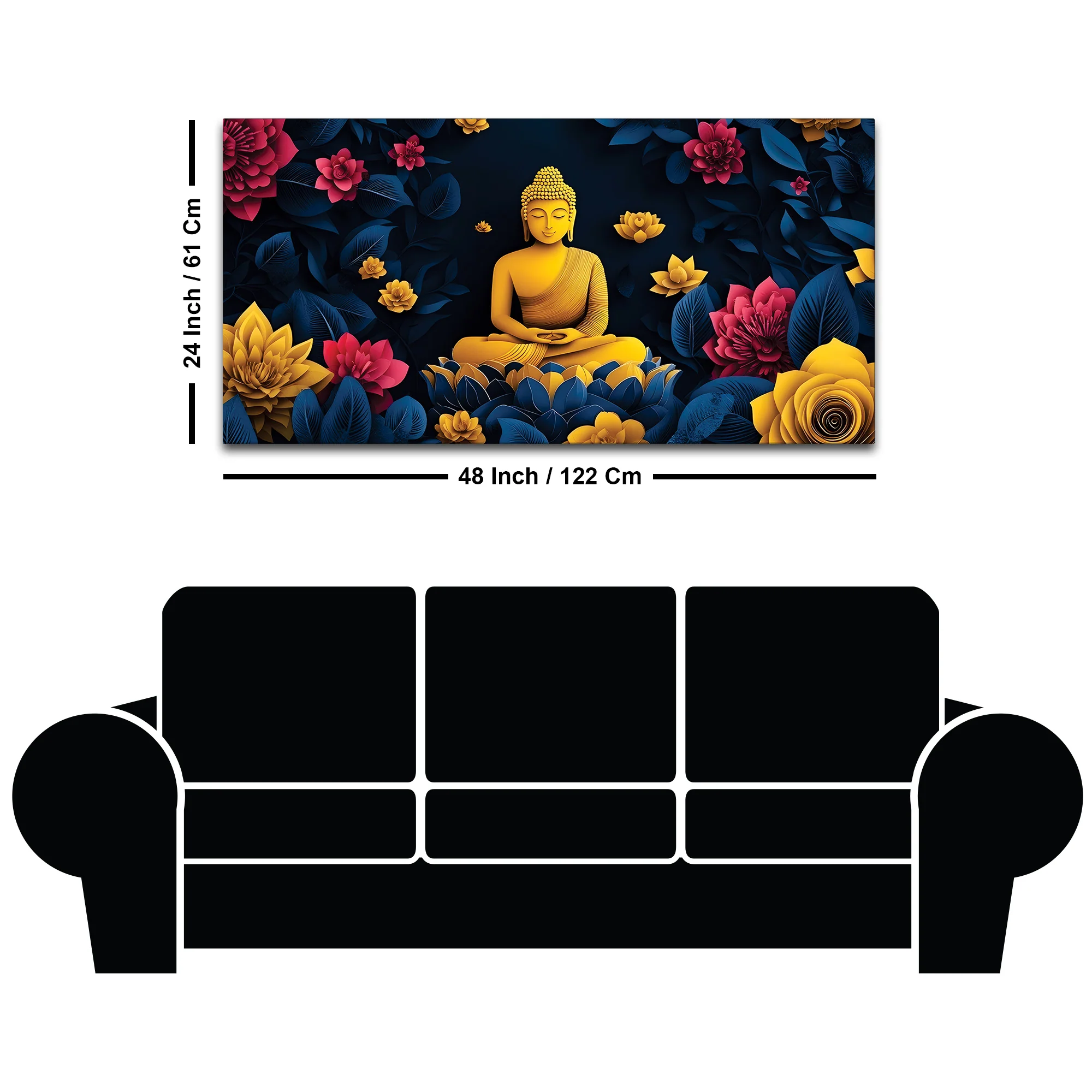 Buddha Focus Painting for Meditation Corners - Image 8