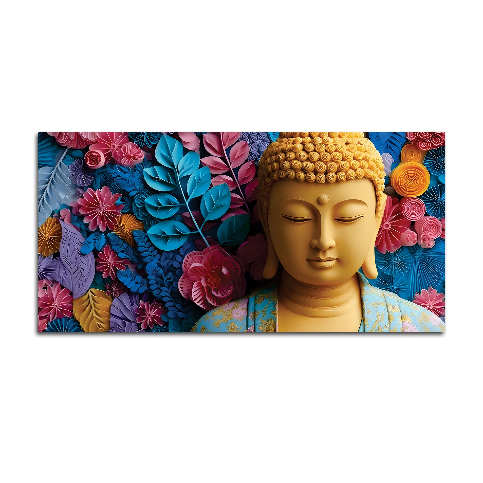 Buddha Meditation Room Wall Painting – Peaceful Vibes - Image 4