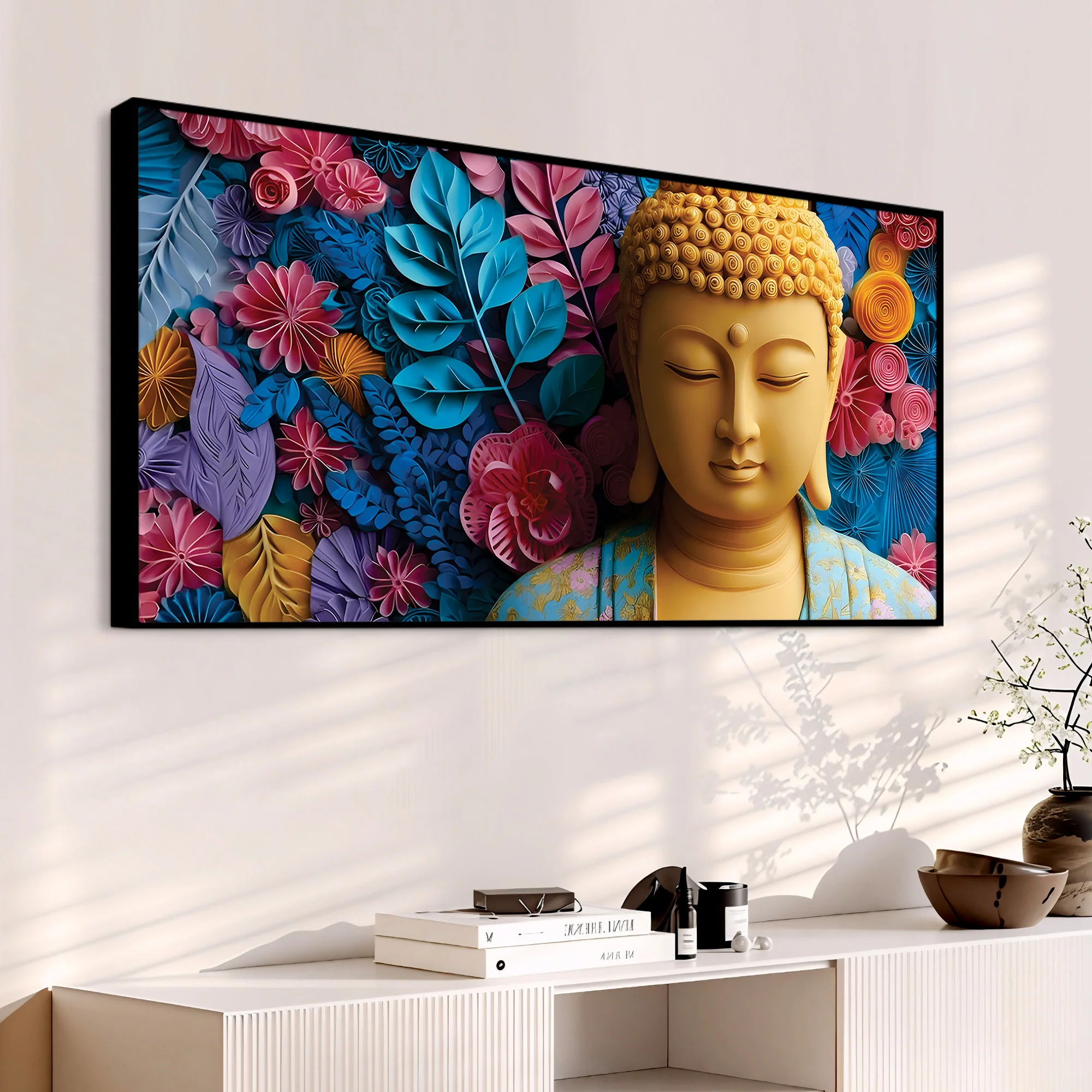 Buddha Meditation Room Wall Painting – Peaceful Vibes - Image 5
