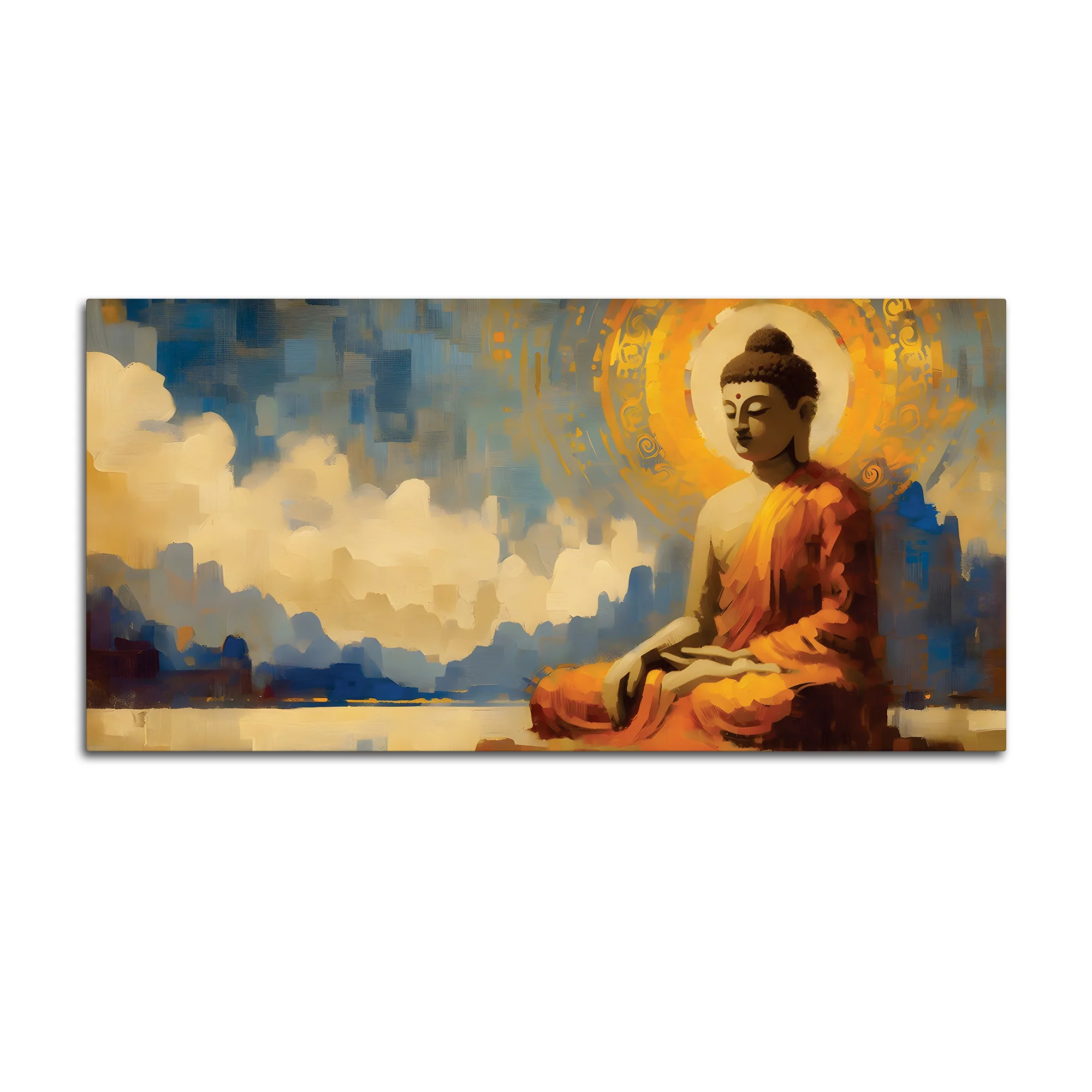 Buddha Meditation Wall Painting – Modern Luxury Decor - Image 4
