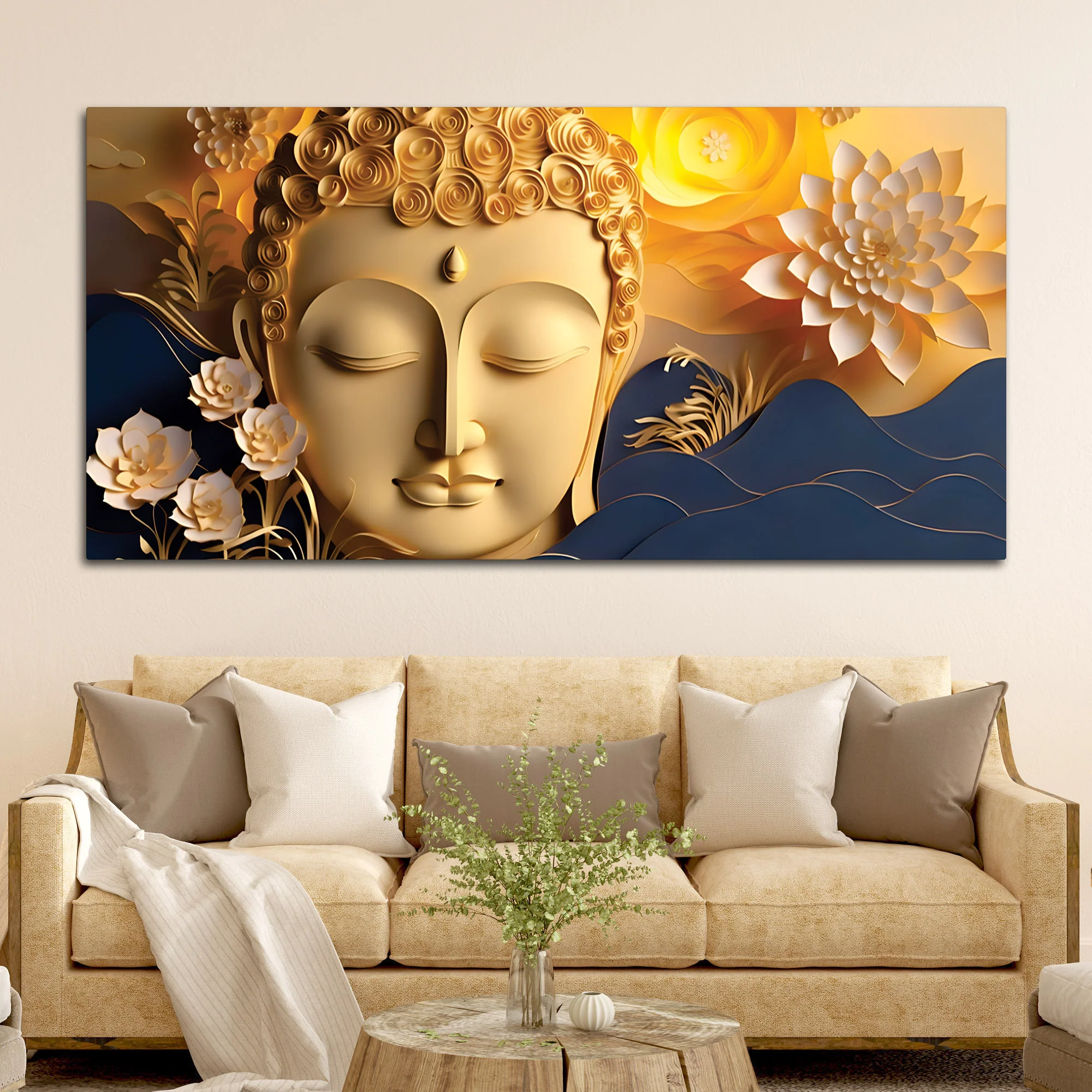 Buddha Modern Spiritual Painting for Wall - Image 3
