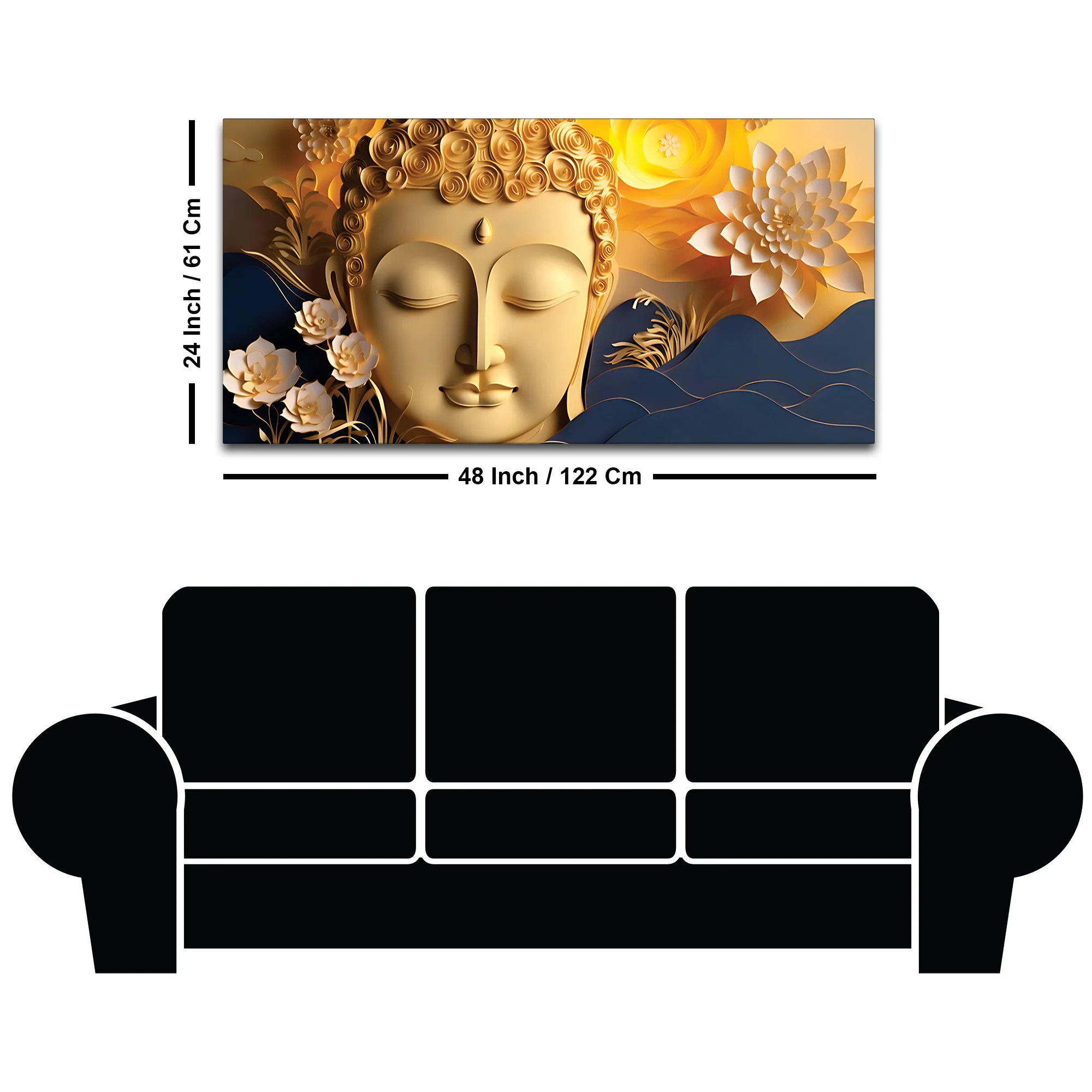 Buddha Modern Spiritual Painting for Wall - Image 8