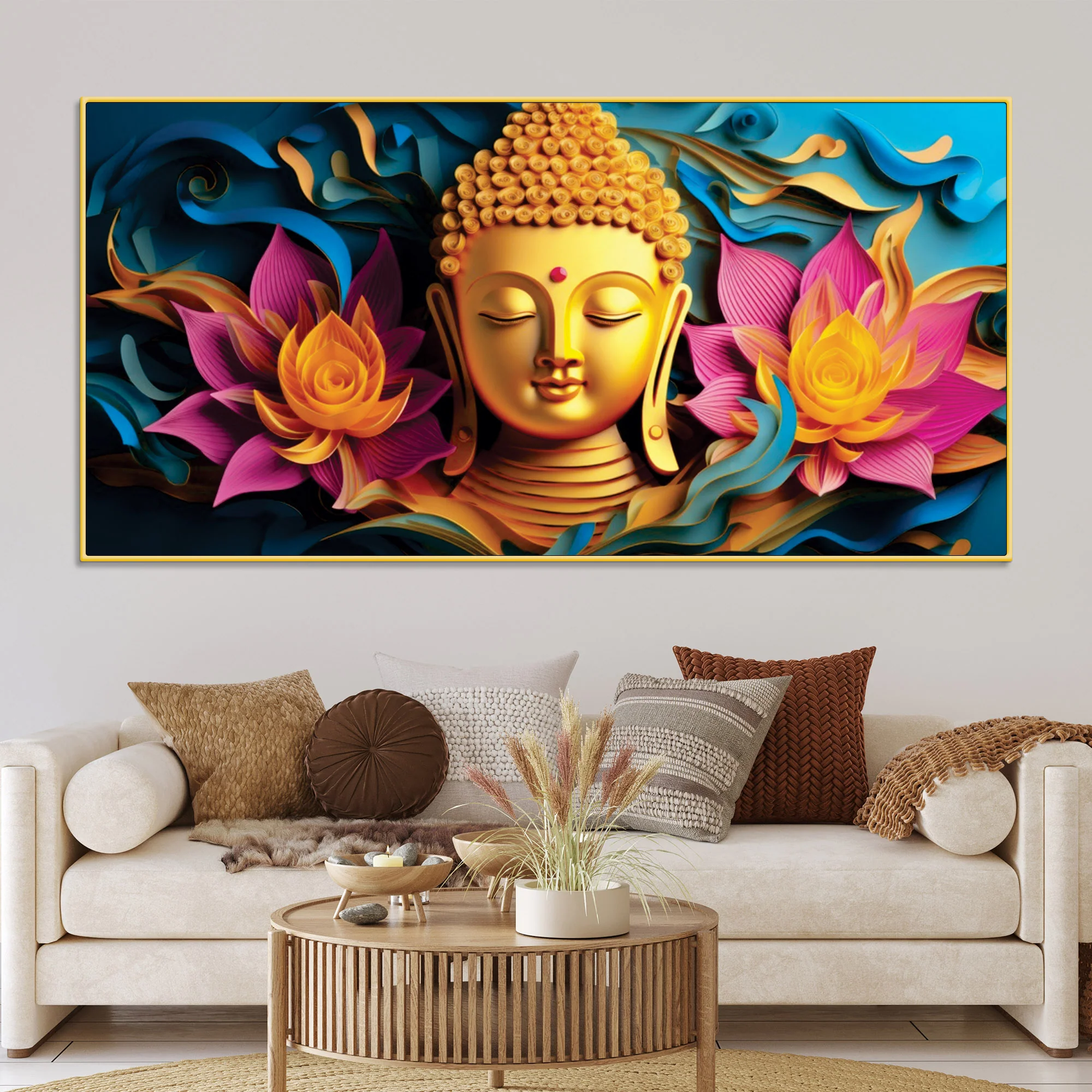 Buddha Peaceful Art Painting for Wall Decor - Image 2