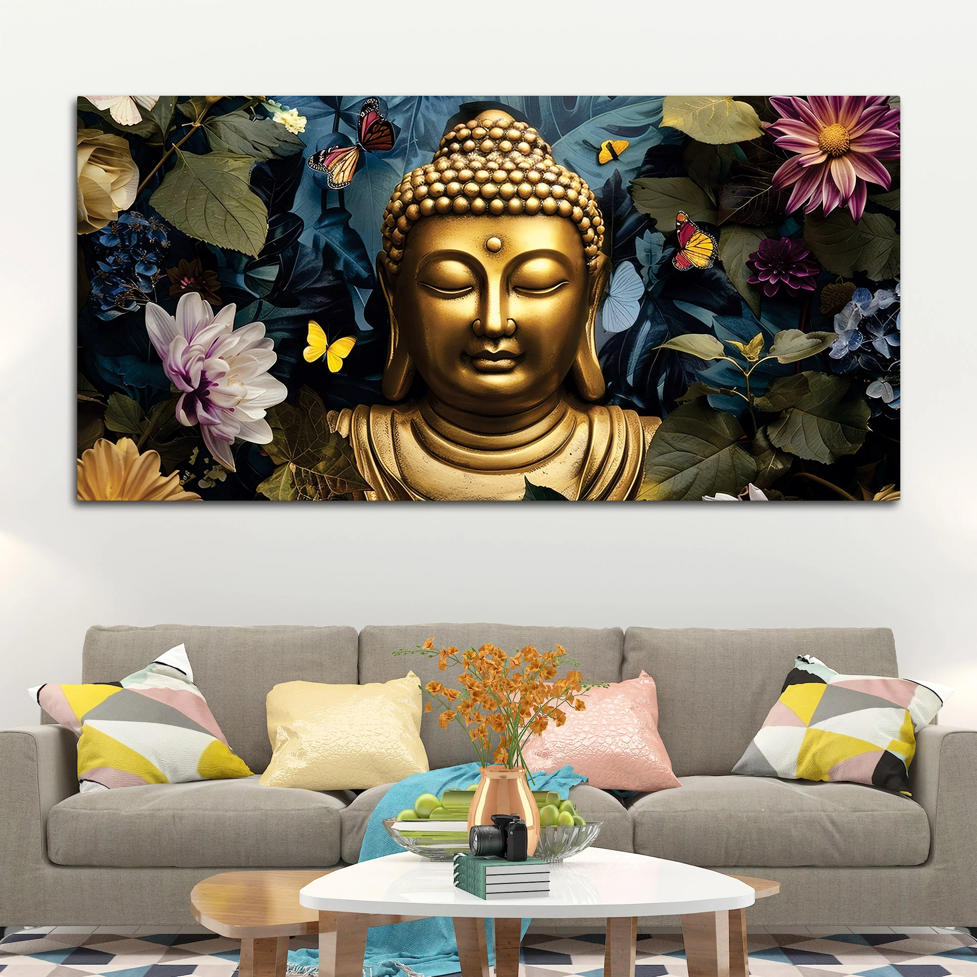 Buddha Peaceful Mood Painting for Home - Image 3