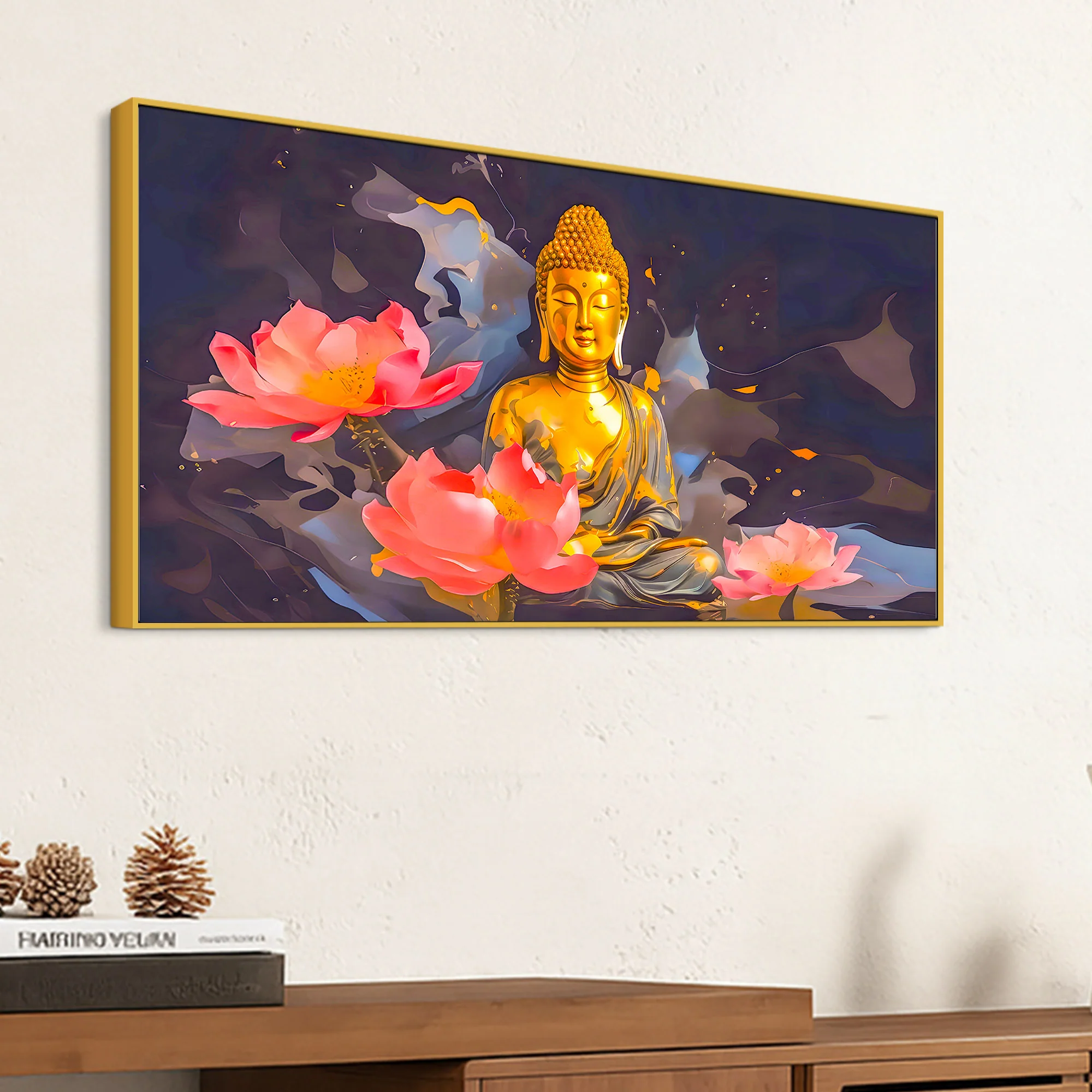 Buddha Positive Energy Wall Painting for Peaceful Living Space - Image 5