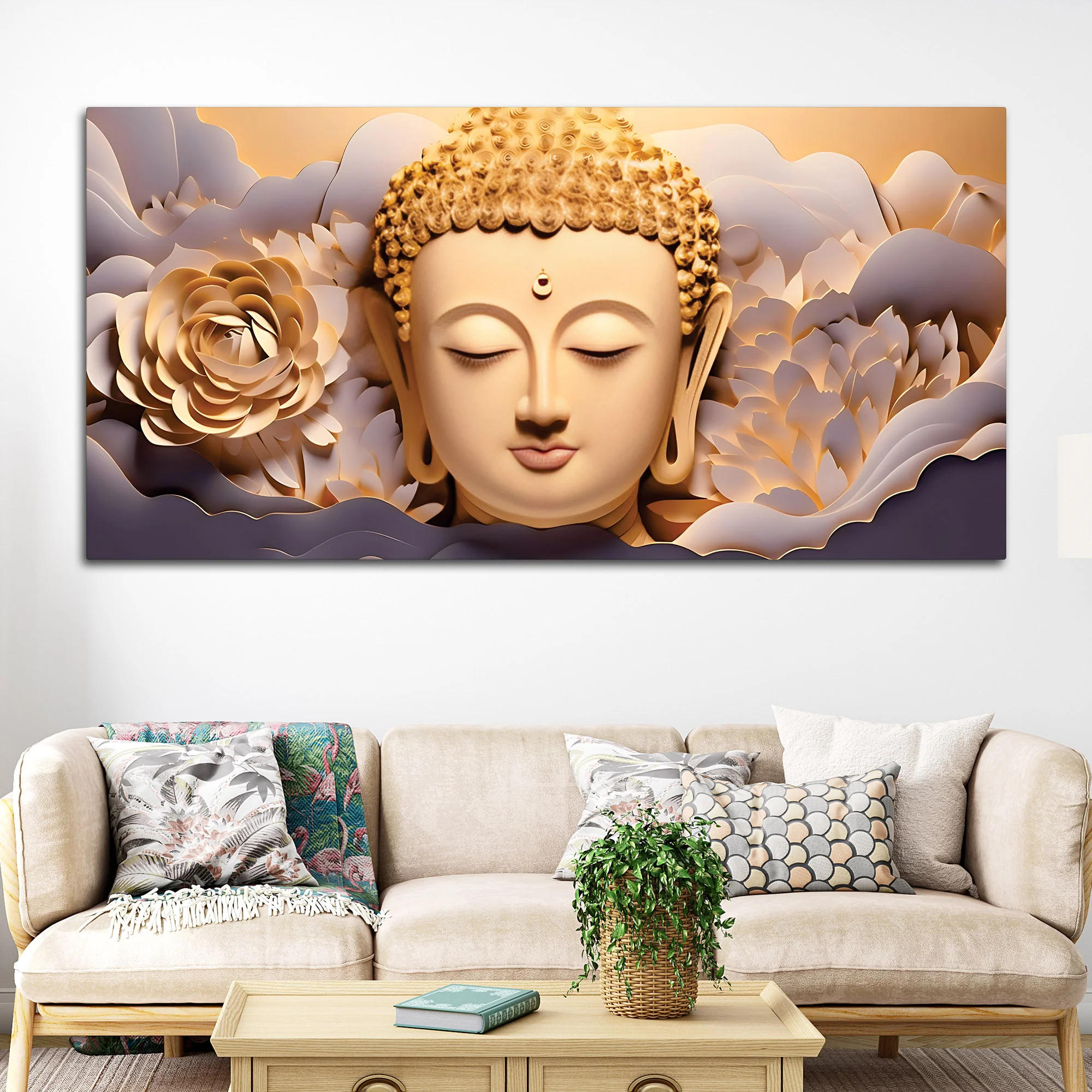 Buddha Relaxed Soul Painting for Interiors - Image 3