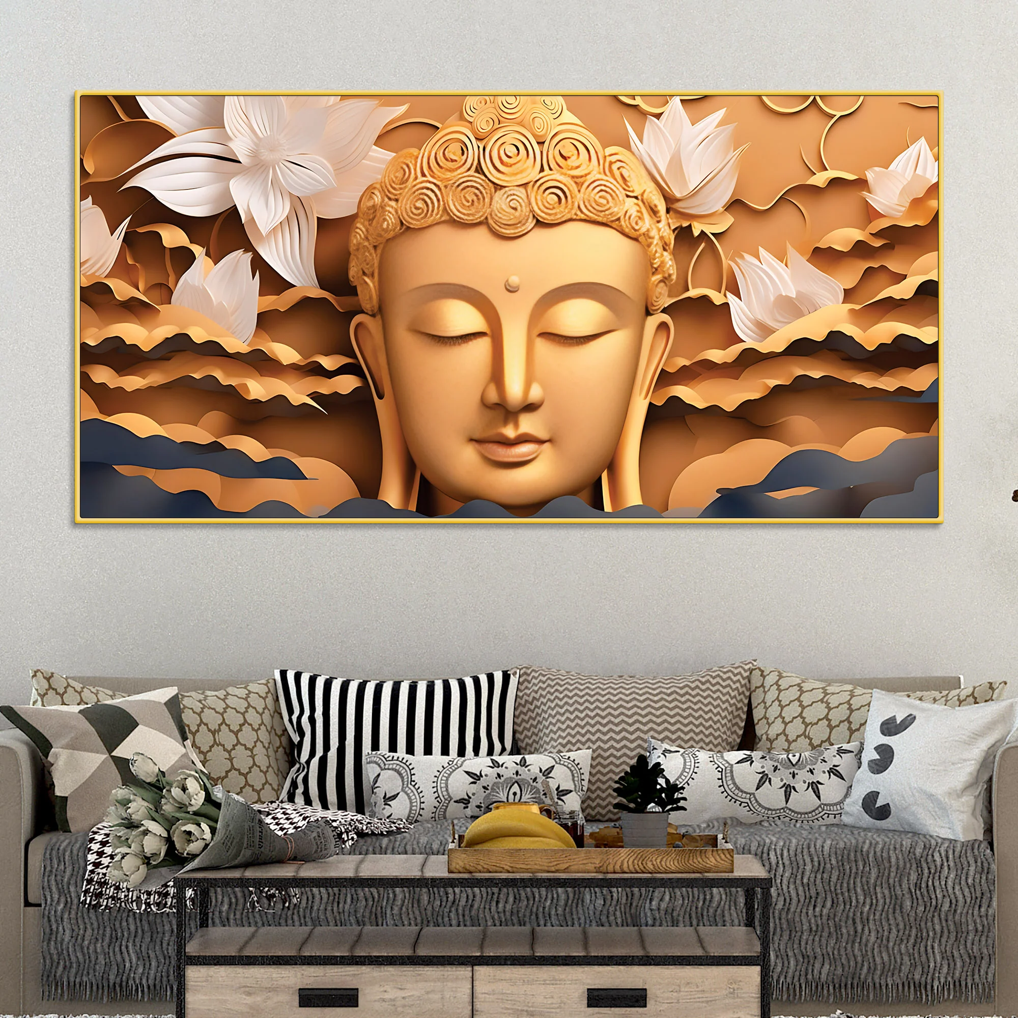 Buddha Sacred Calm Art Painting for Decor - Image 2
