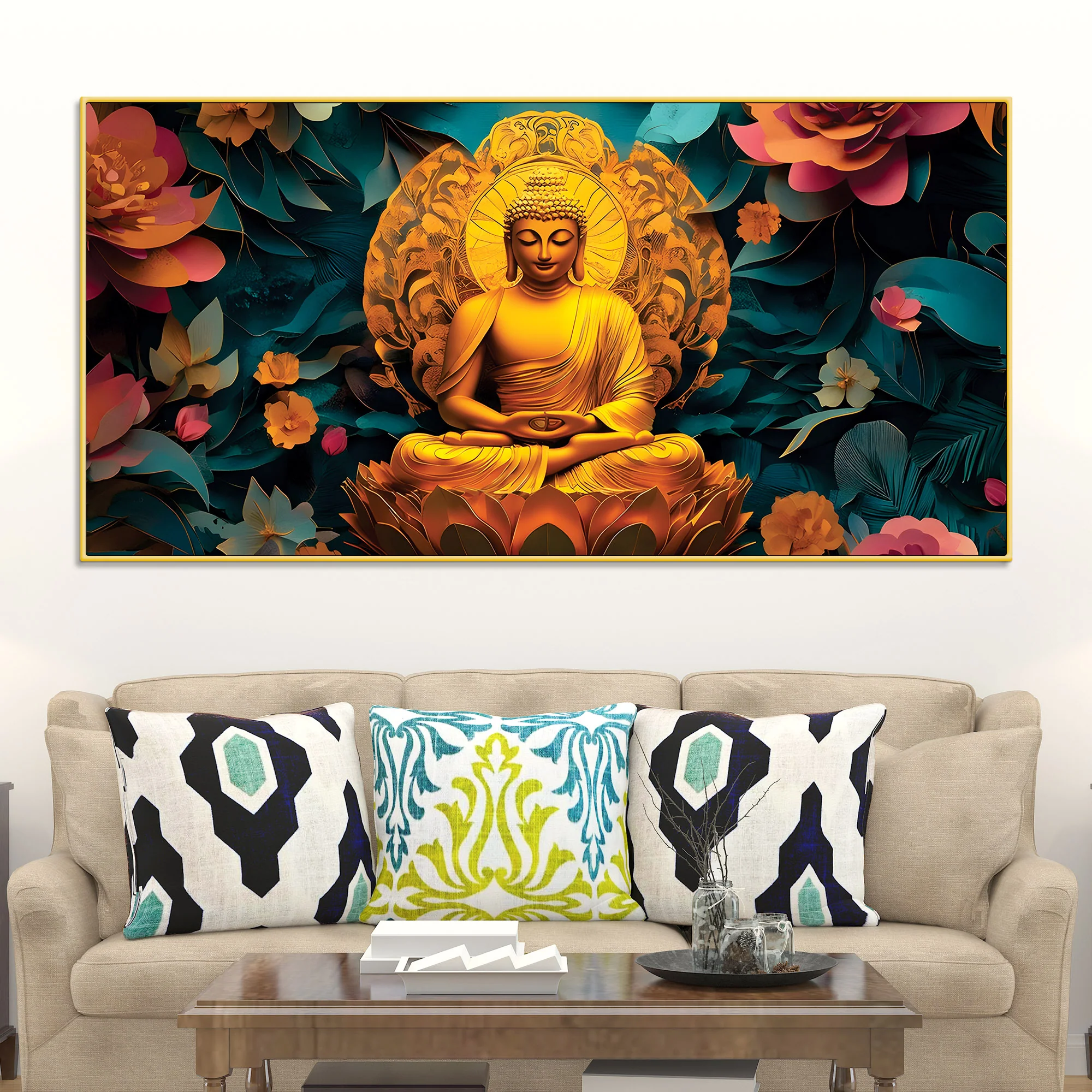 Buddha Sacred Calm Painting for Wall Art
