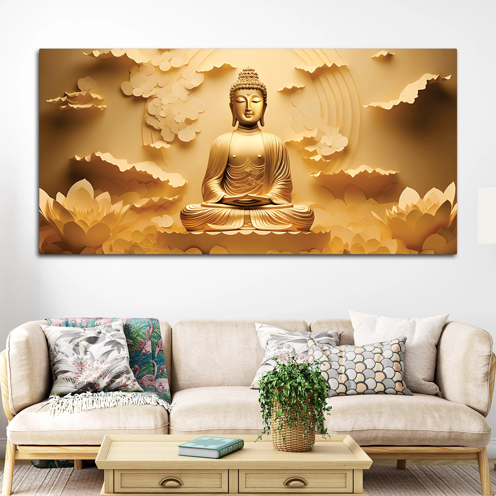 Buddha Sacred Space Painting for Wall Art - Image 3