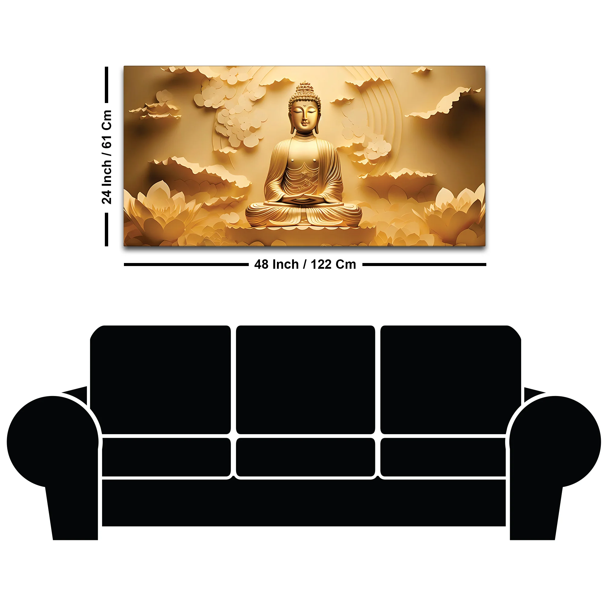 Buddha Sacred Space Painting for Wall Art - Image 8