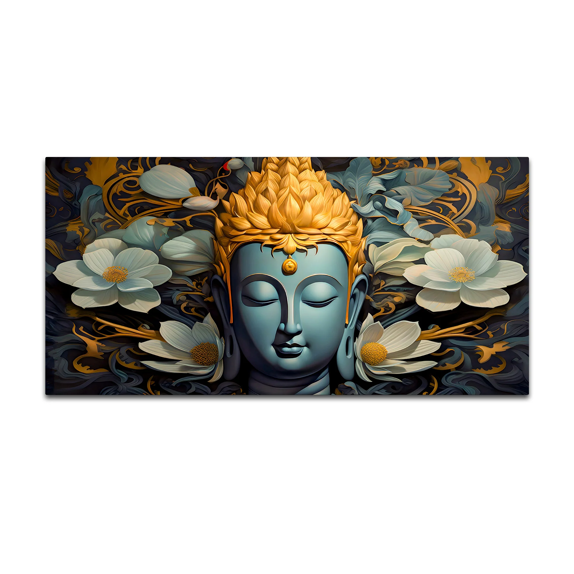 Buddha Serenity Canvas Painting for Positive Home Vibes - Image 4