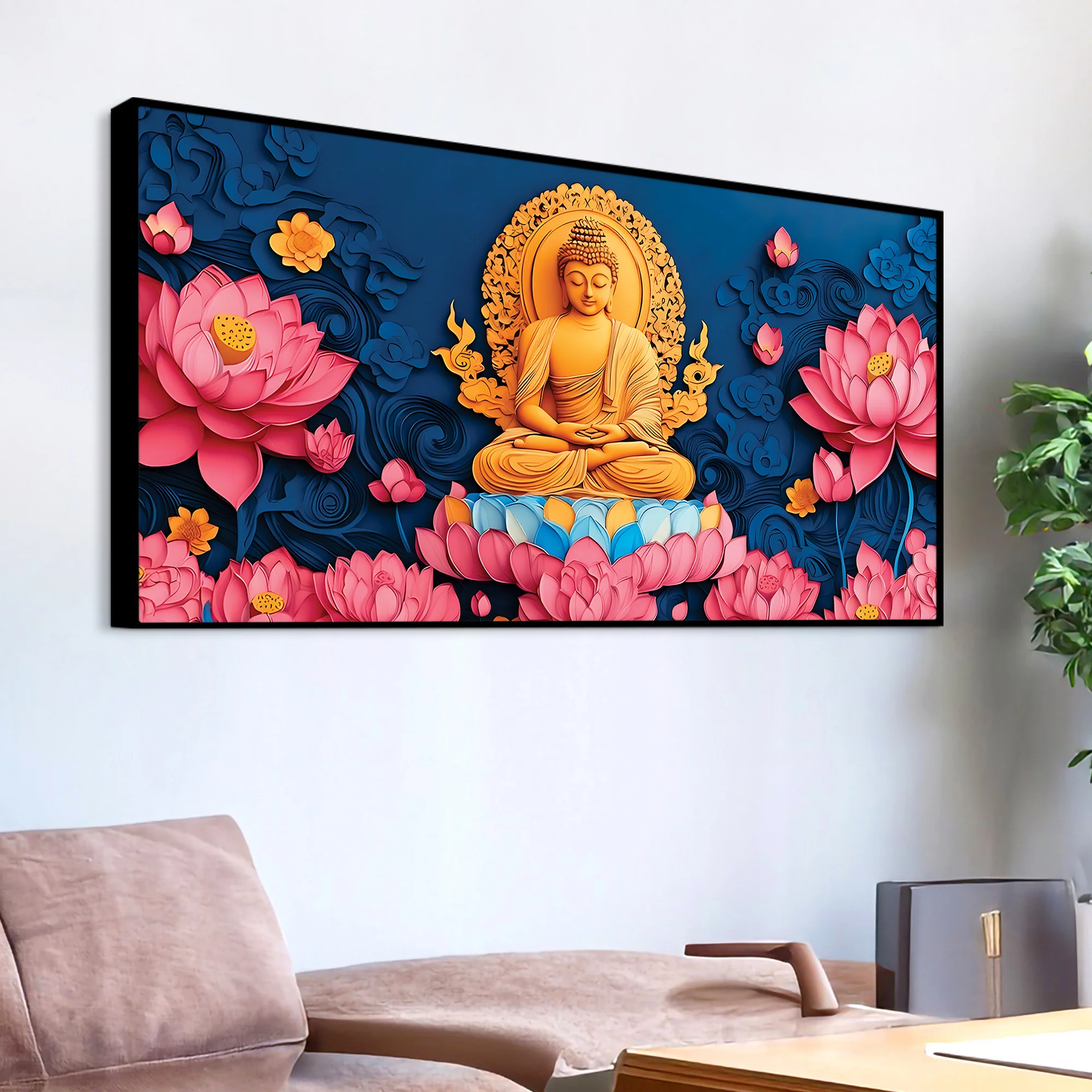 Buddha Serenity Wall Painting for Home - Image 5