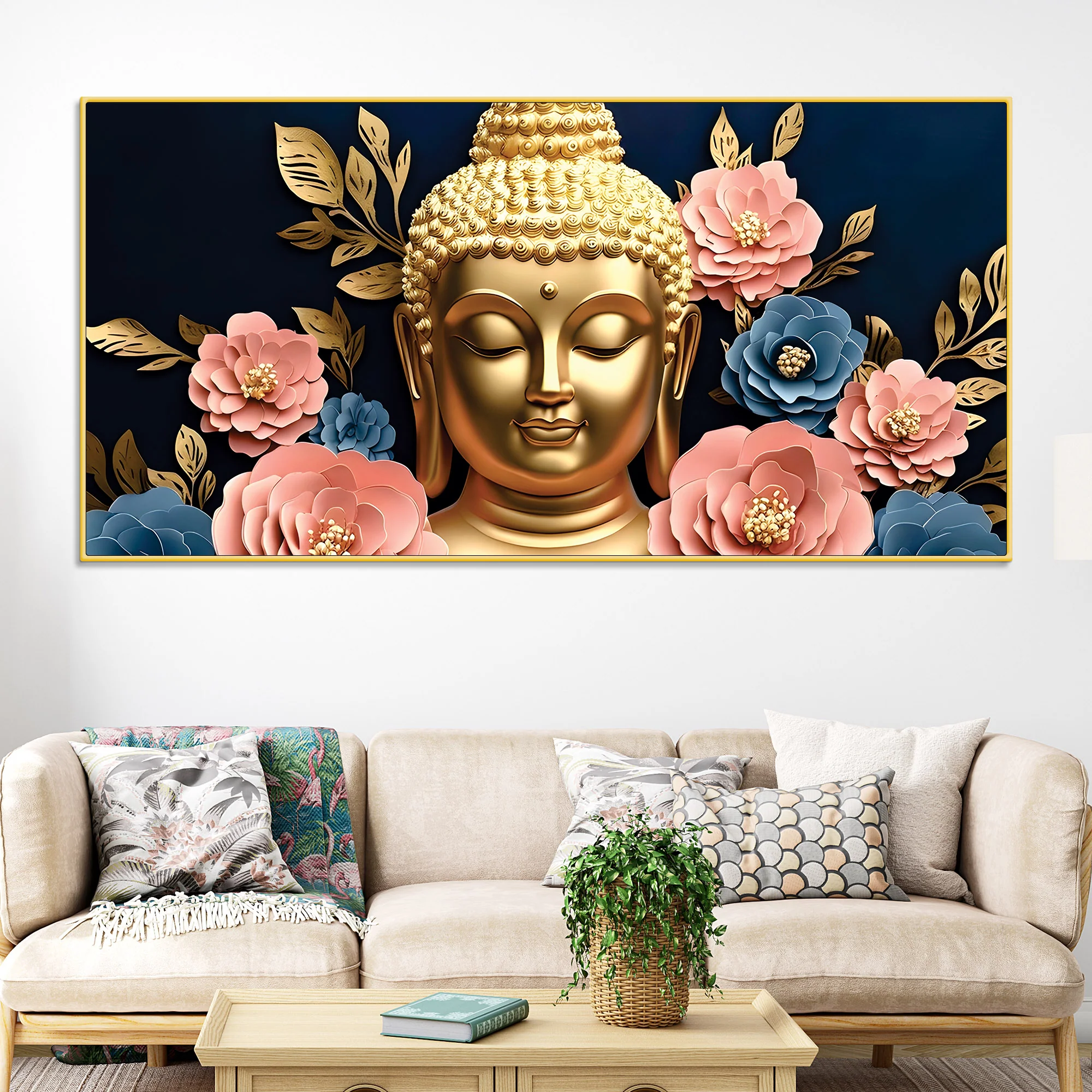 Buddha Silence Painting for Peaceful Homes - Image 2