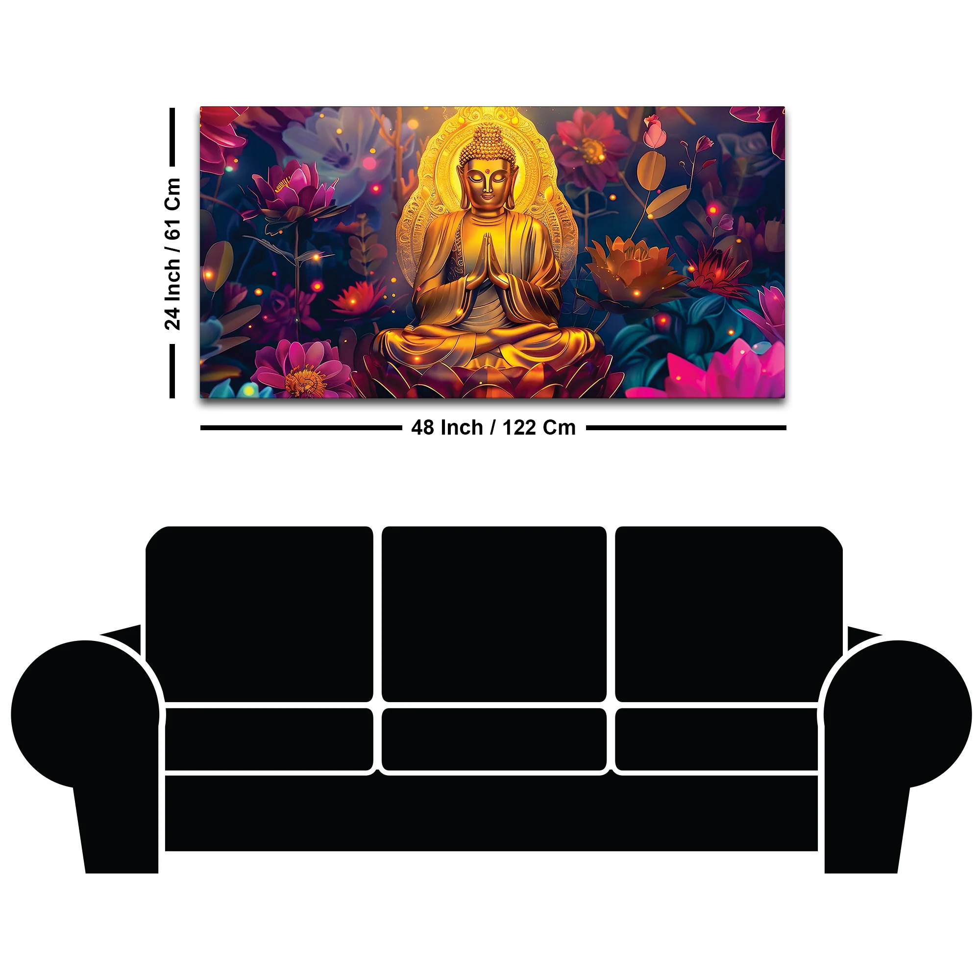 Buddha Soft Light Painting for Home Decor - Image 8