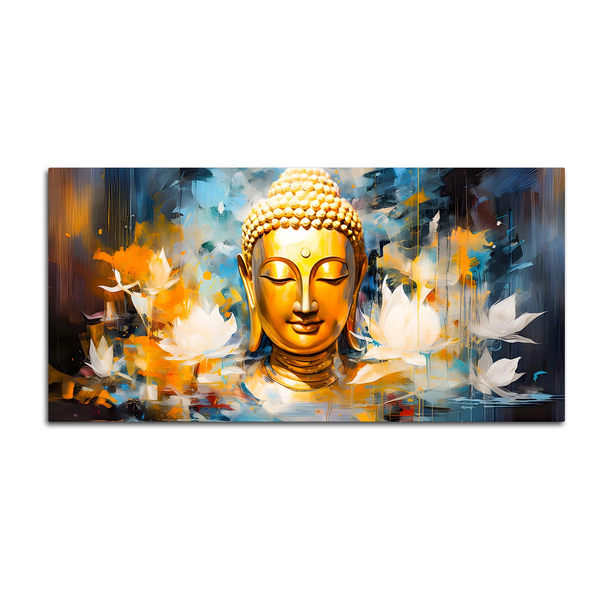 Buddha Spiritual Canvas Wall Painting for Office & Living Room - Image 4