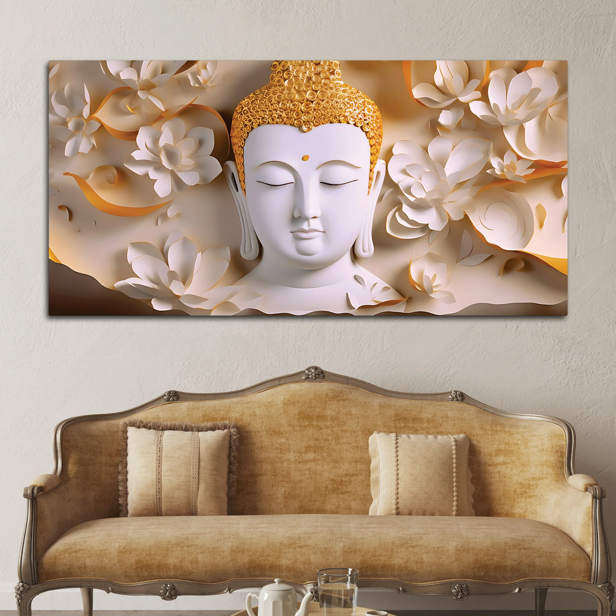 Buddha Spiritual Elegance Painting for Wall - Image 3