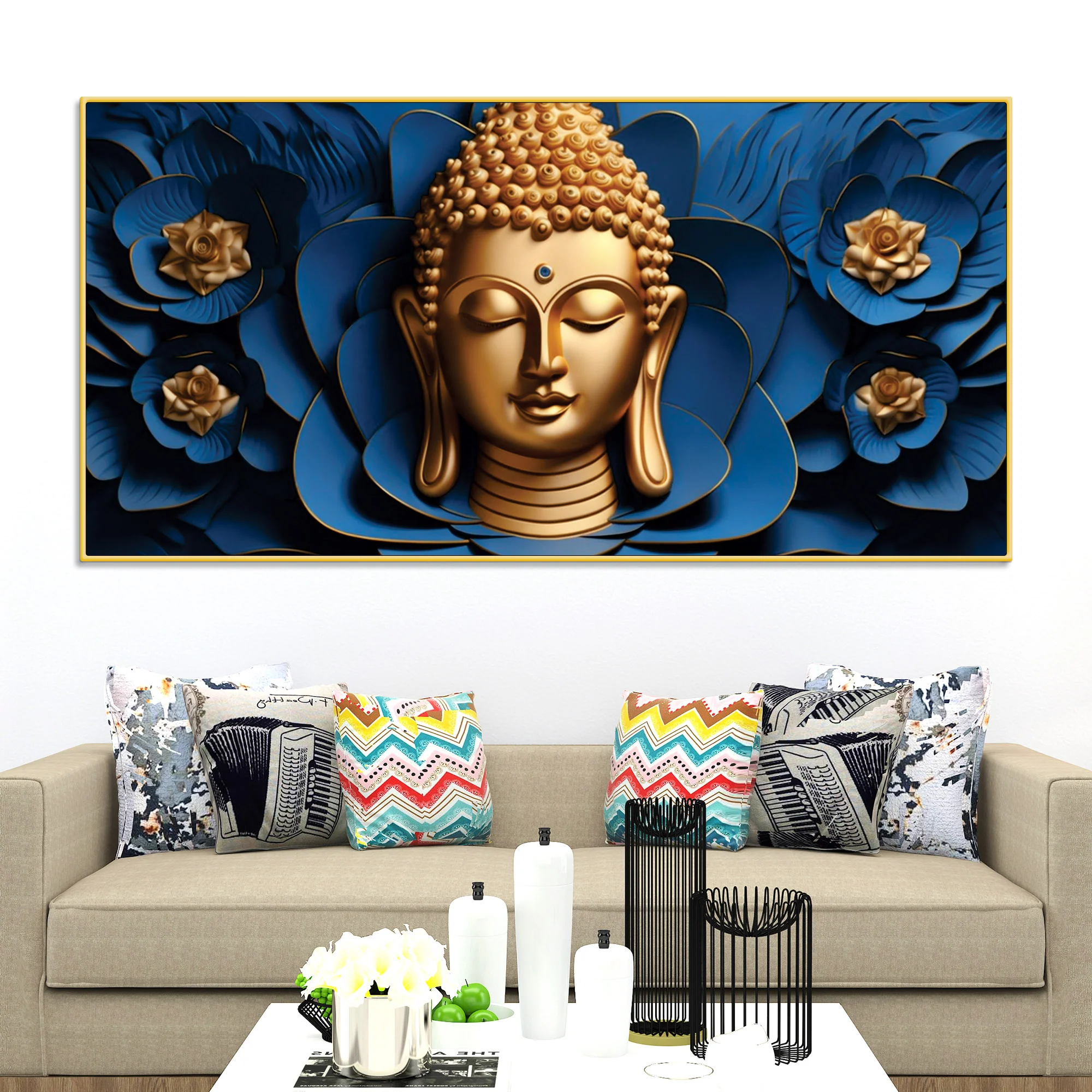 Buddha Spiritual Focus Painting for Walls - Image 2
