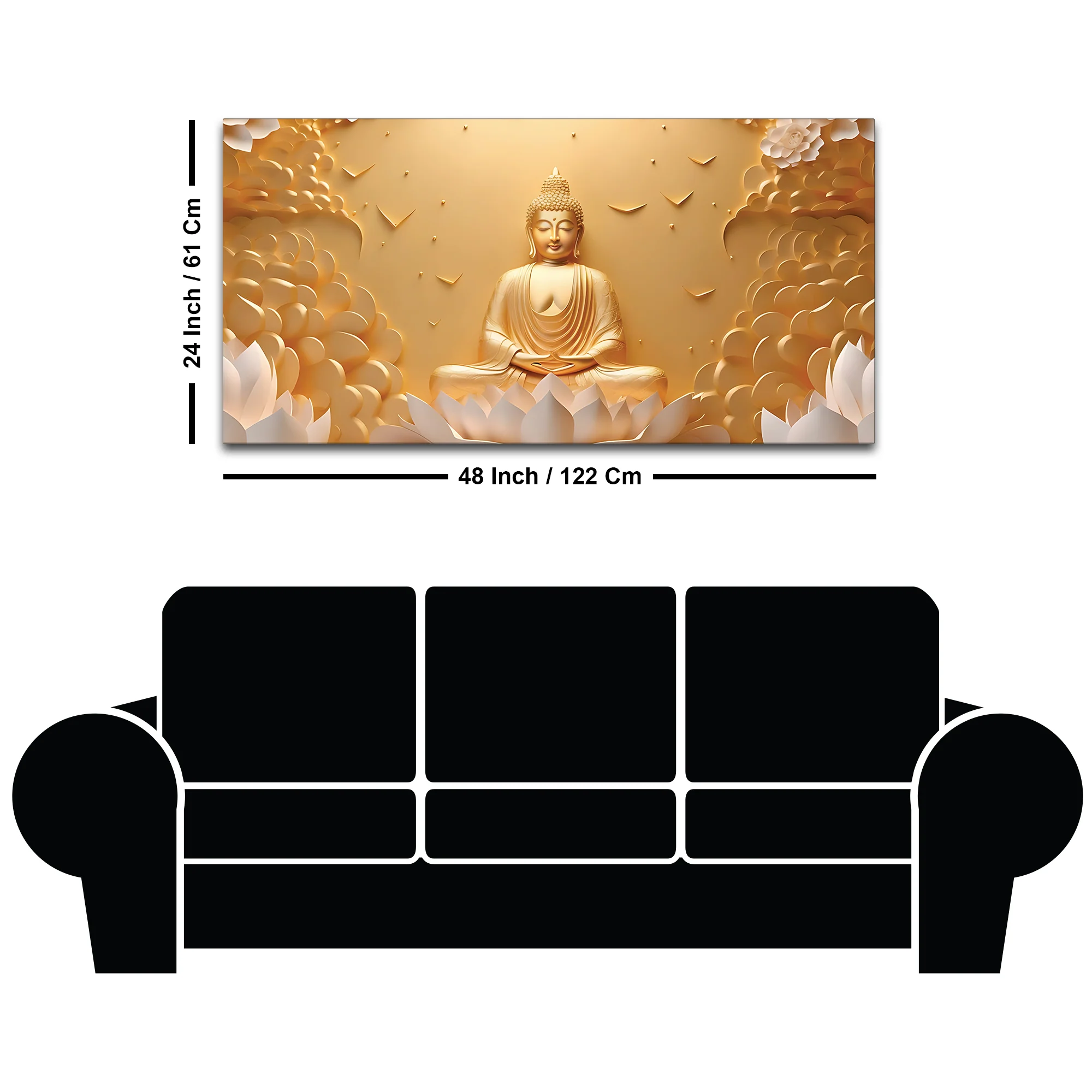 Buddha Spiritual Mood Painting for Home - Image 8