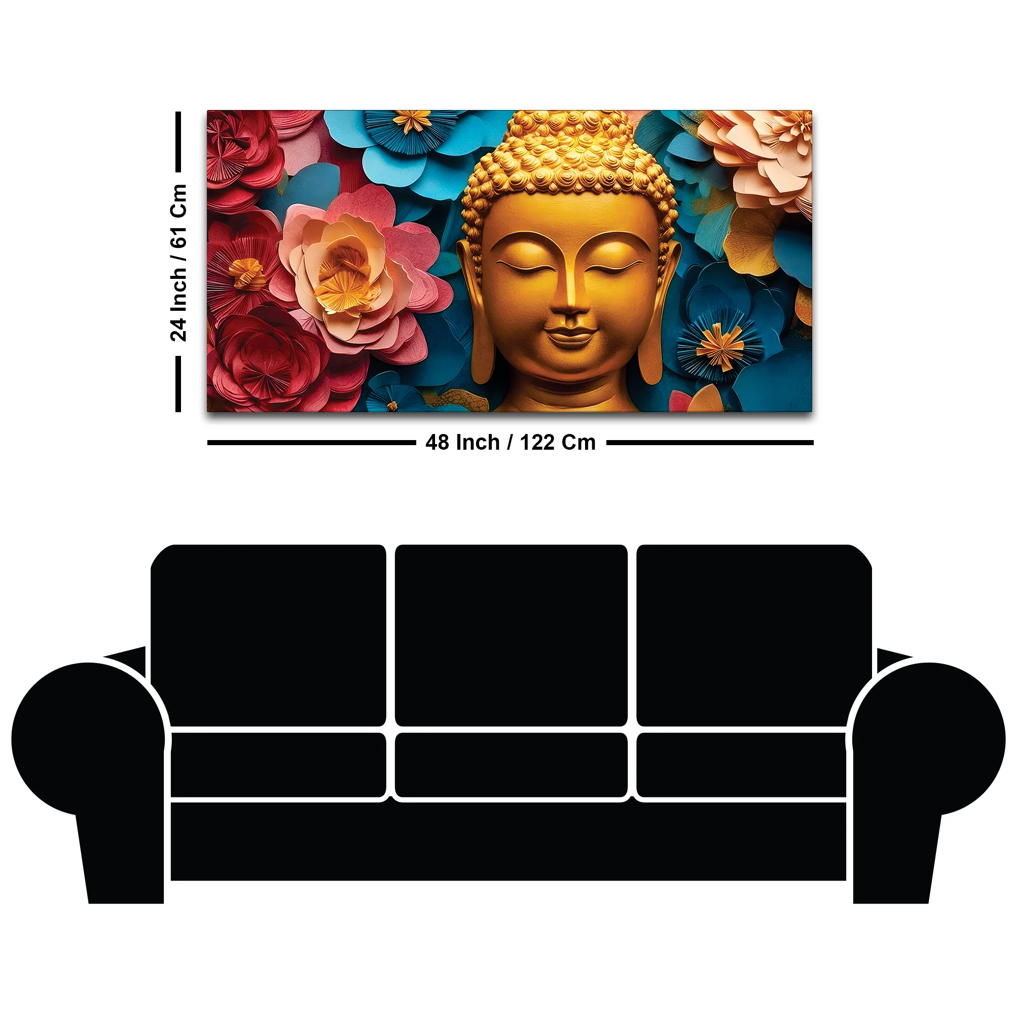 Buddha Spiritual Painting for Modern Homes - Image 7
