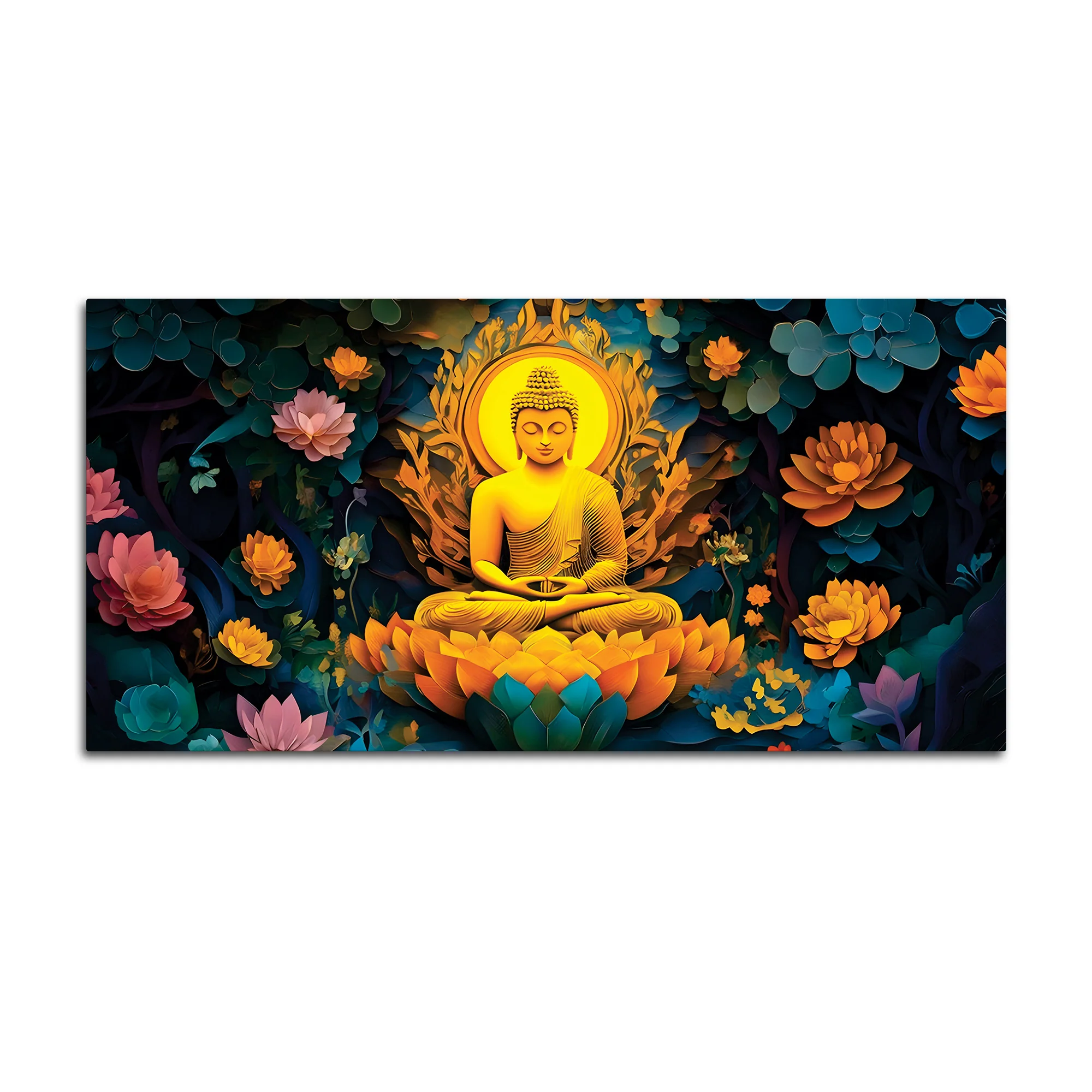 Buddha Still Mind Painting for Decor - Image 4