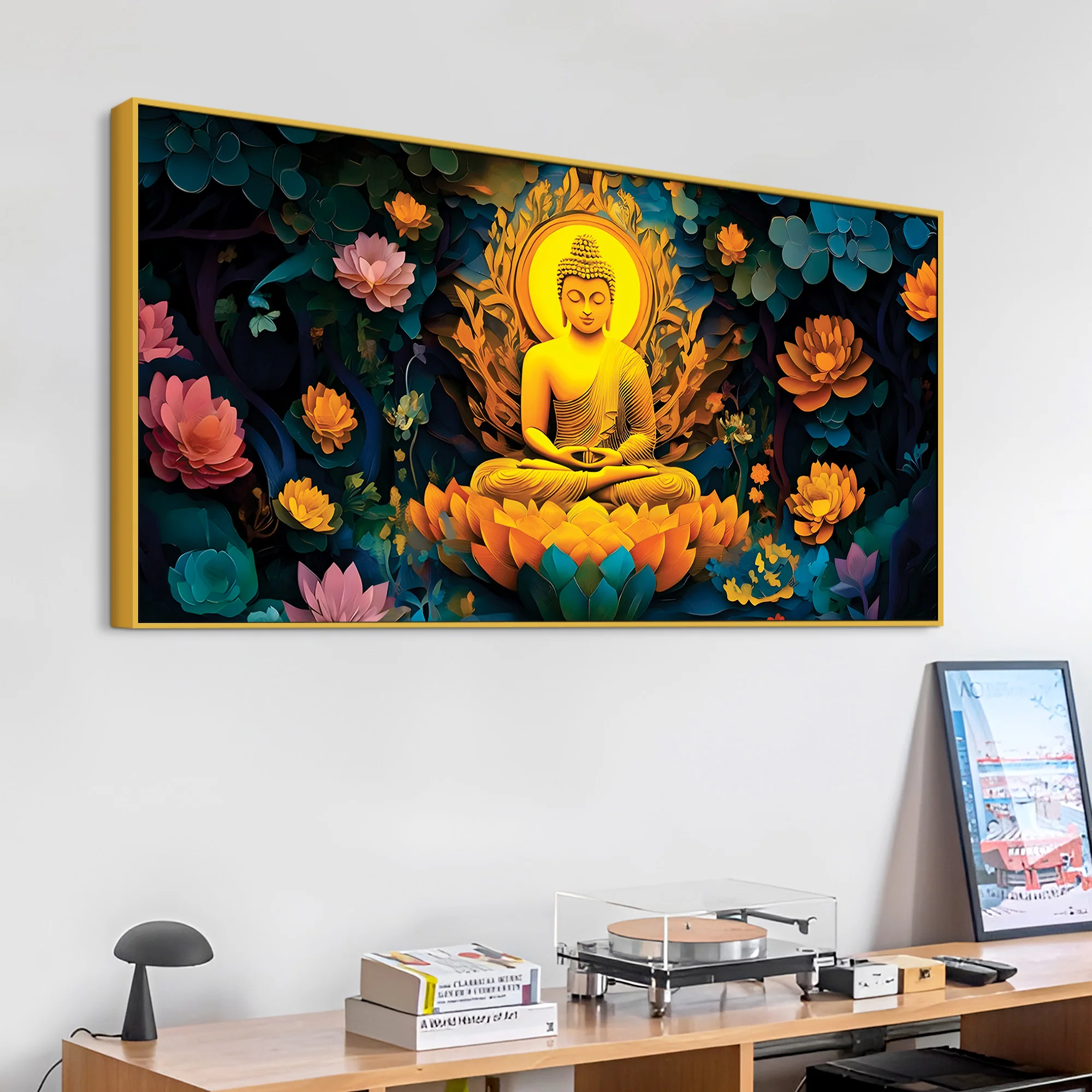 Buddha Still Mind Painting for Decor - Image 5