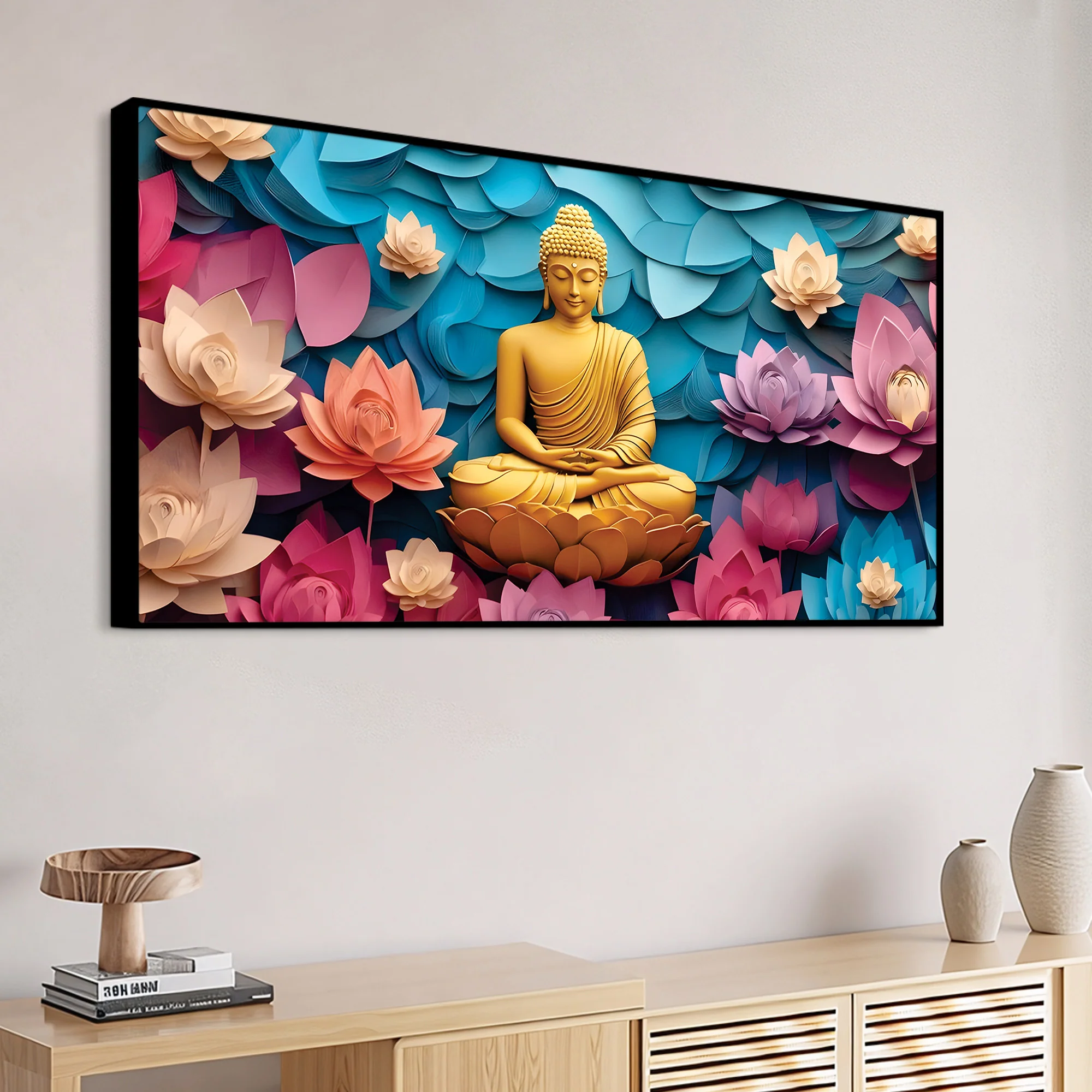 Buddha Stillness Painting for Wall Display - Image 5