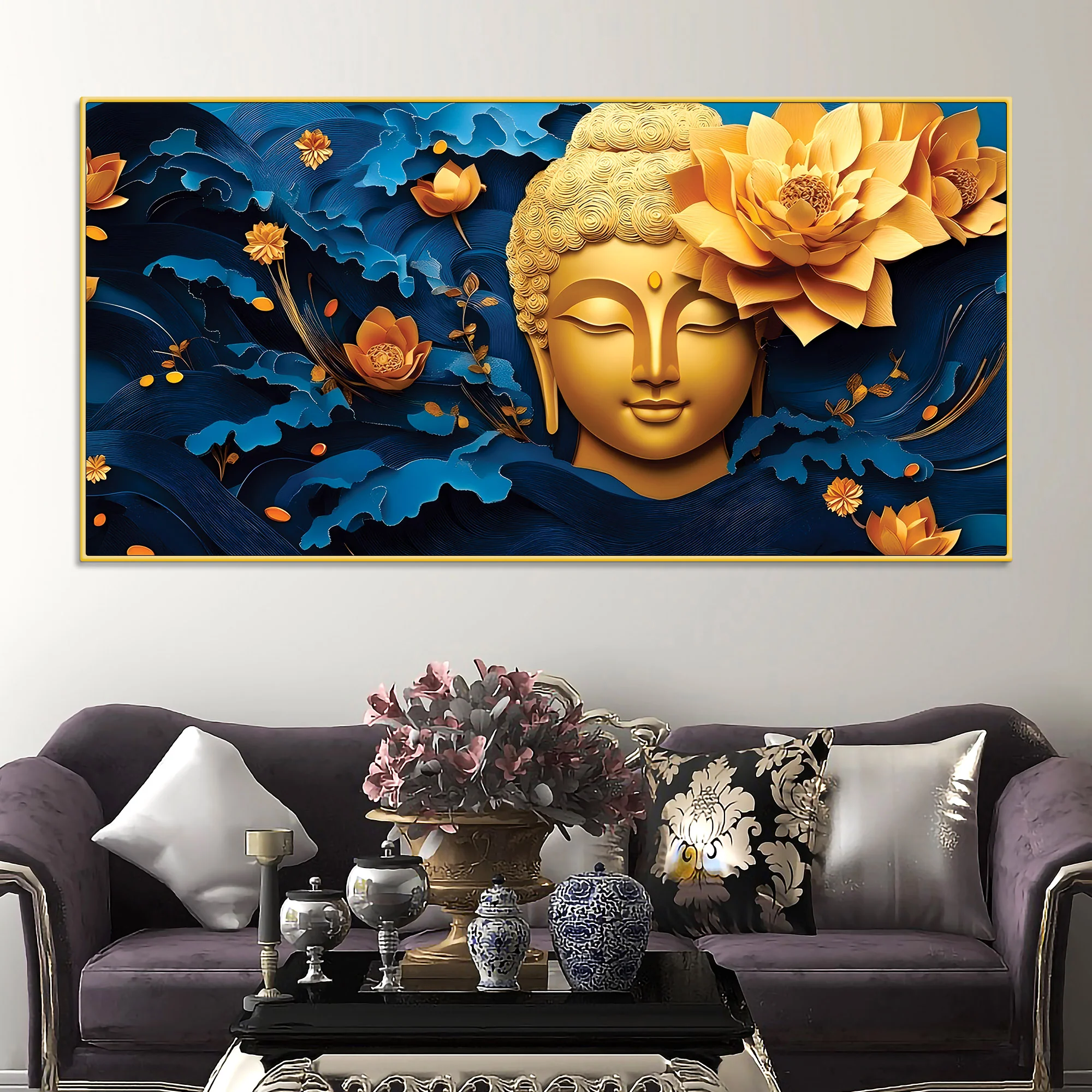 Buddha Theme Painting for Modern Home