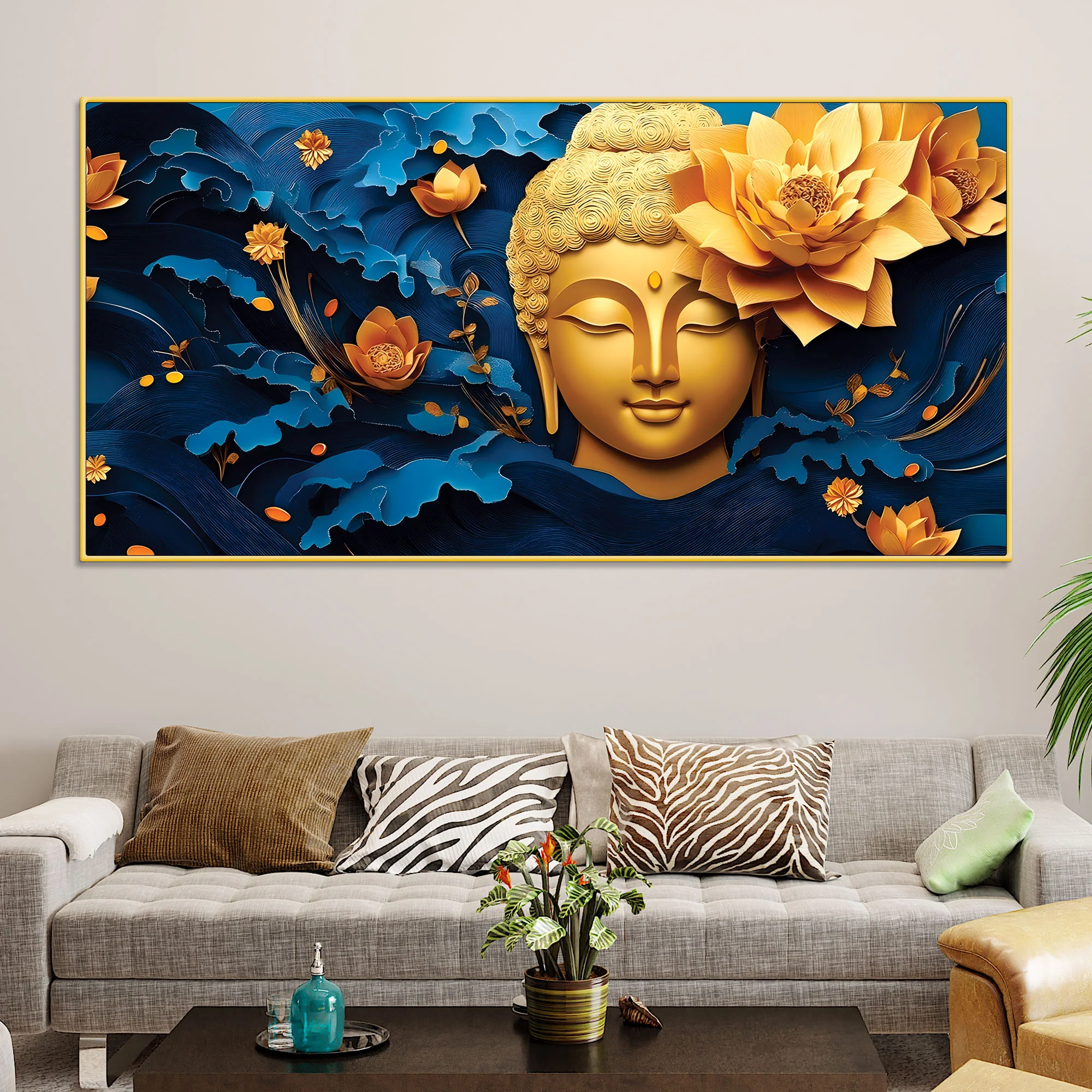 Buddha Theme Painting for Modern Home - Image 2