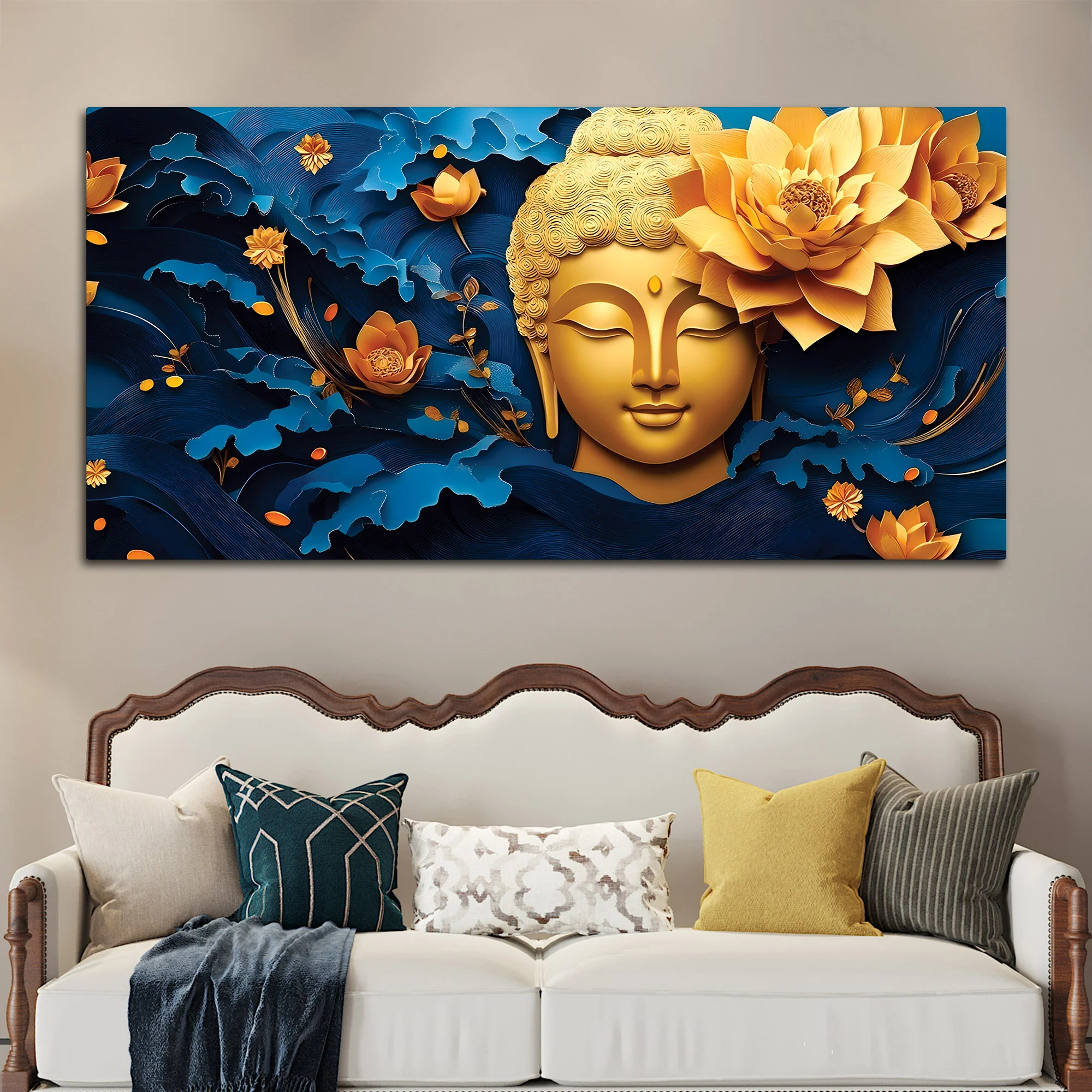 Buddha Theme Painting for Modern Home - Image 3