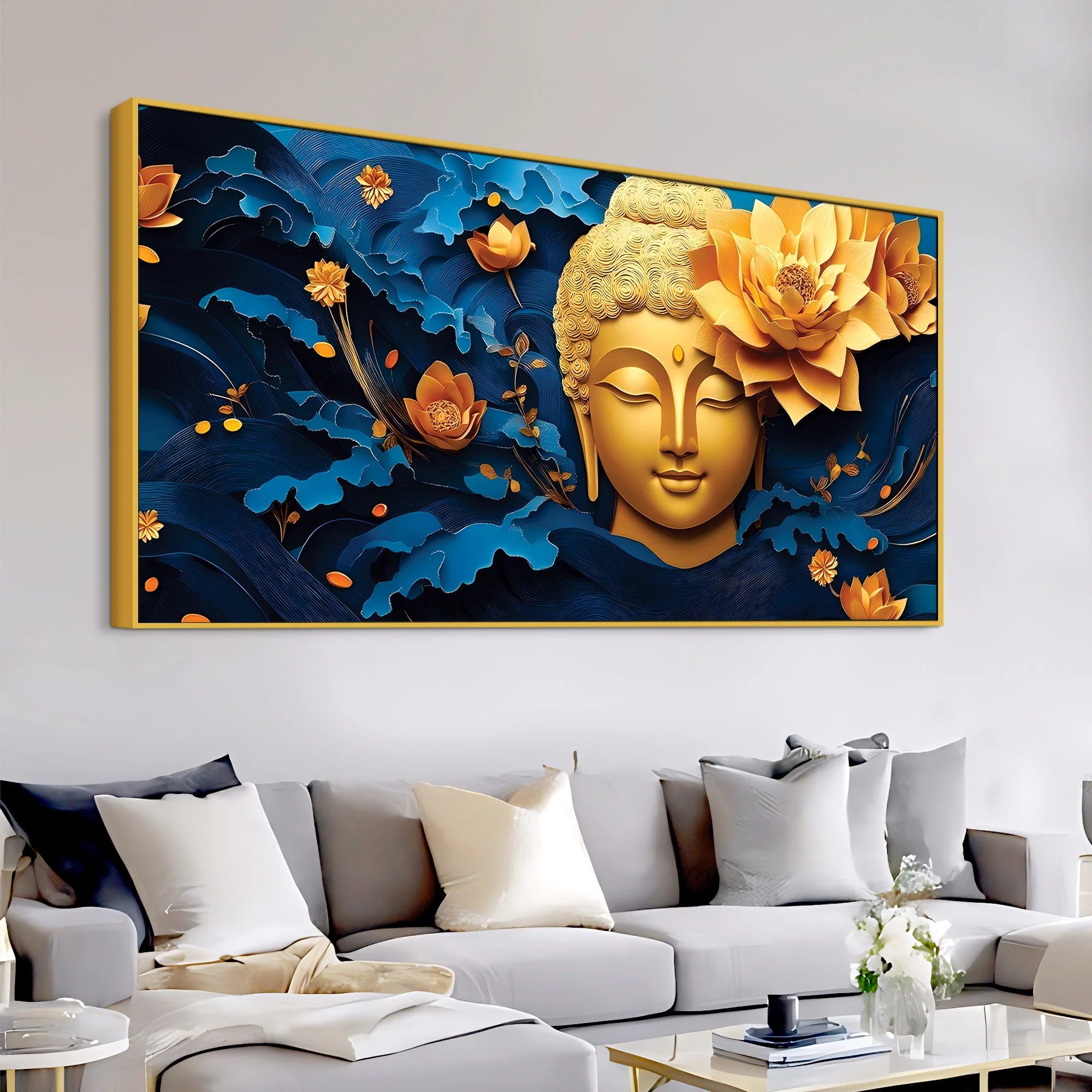 Buddha Theme Painting for Modern Home - Image 5