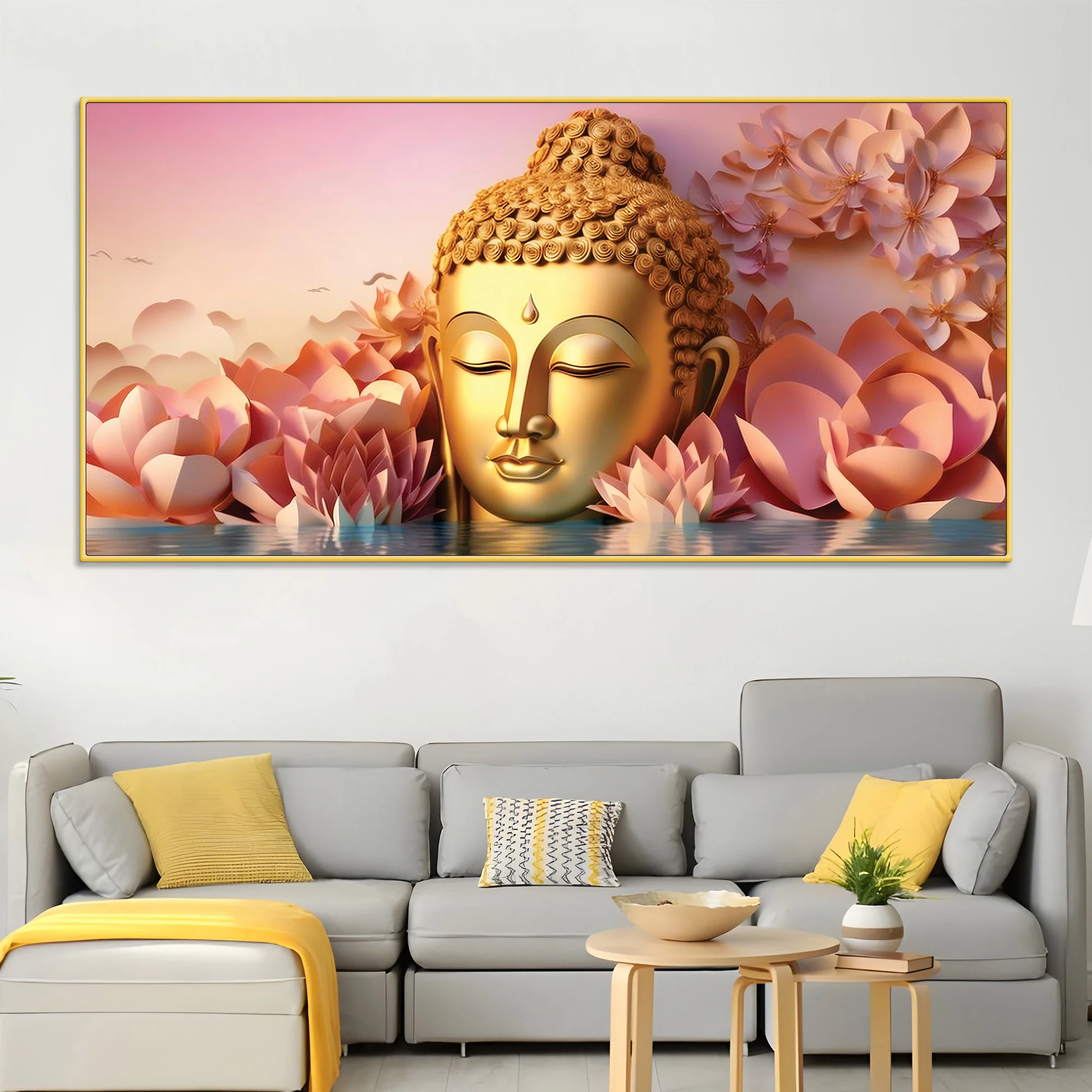 Buddha Wall Painting Decor for Artistic Home Styling - Image 2