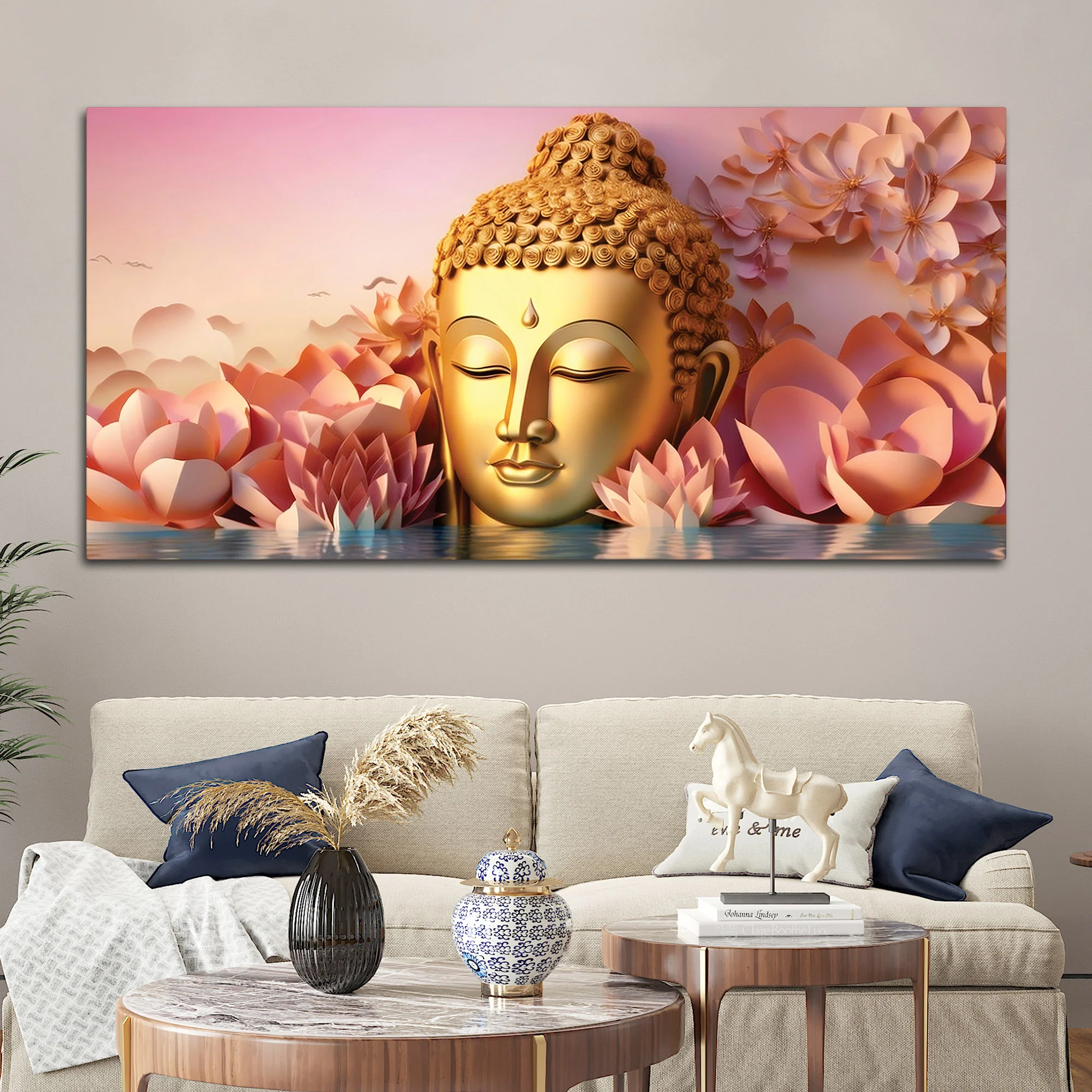 Buddha Wall Painting Decor for Artistic Home Styling - Image 3
